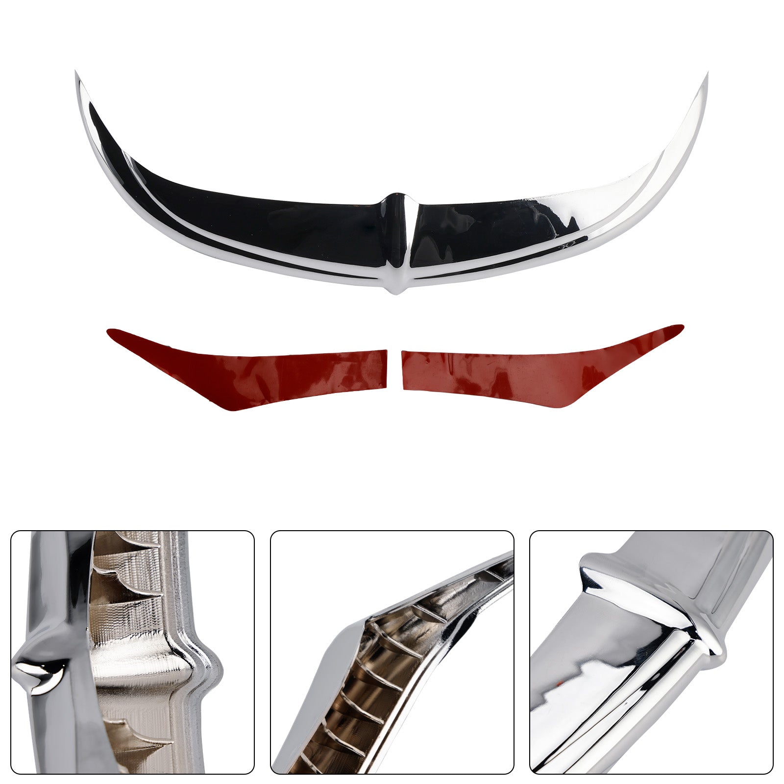 96-13 Electra Street Glides Trikes Bat Brow Batwing Fairing Accent Trim