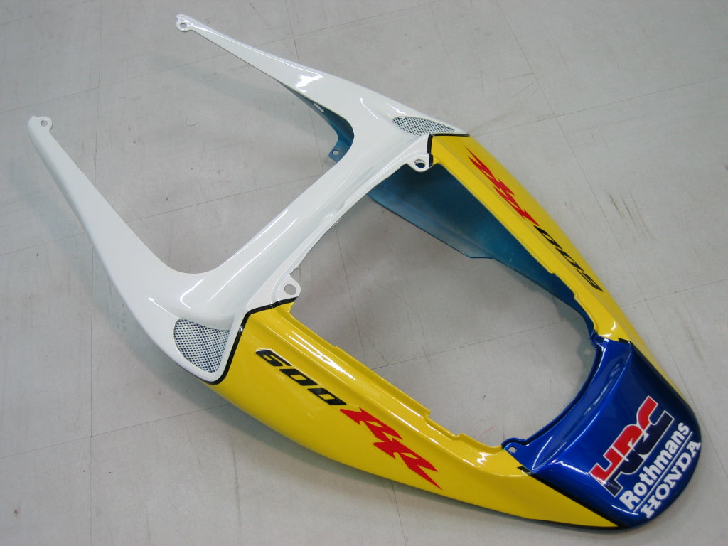 Amotopart 2005-2006 Honda CBR600RR Yellow & Blue Style2 Fairing Kit