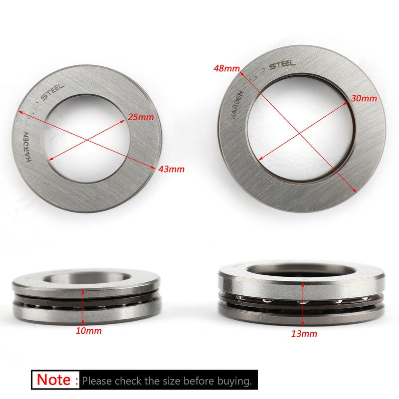 Yamaha DT50 TT500 MX100 YZ175 Lenkkopflager Kit