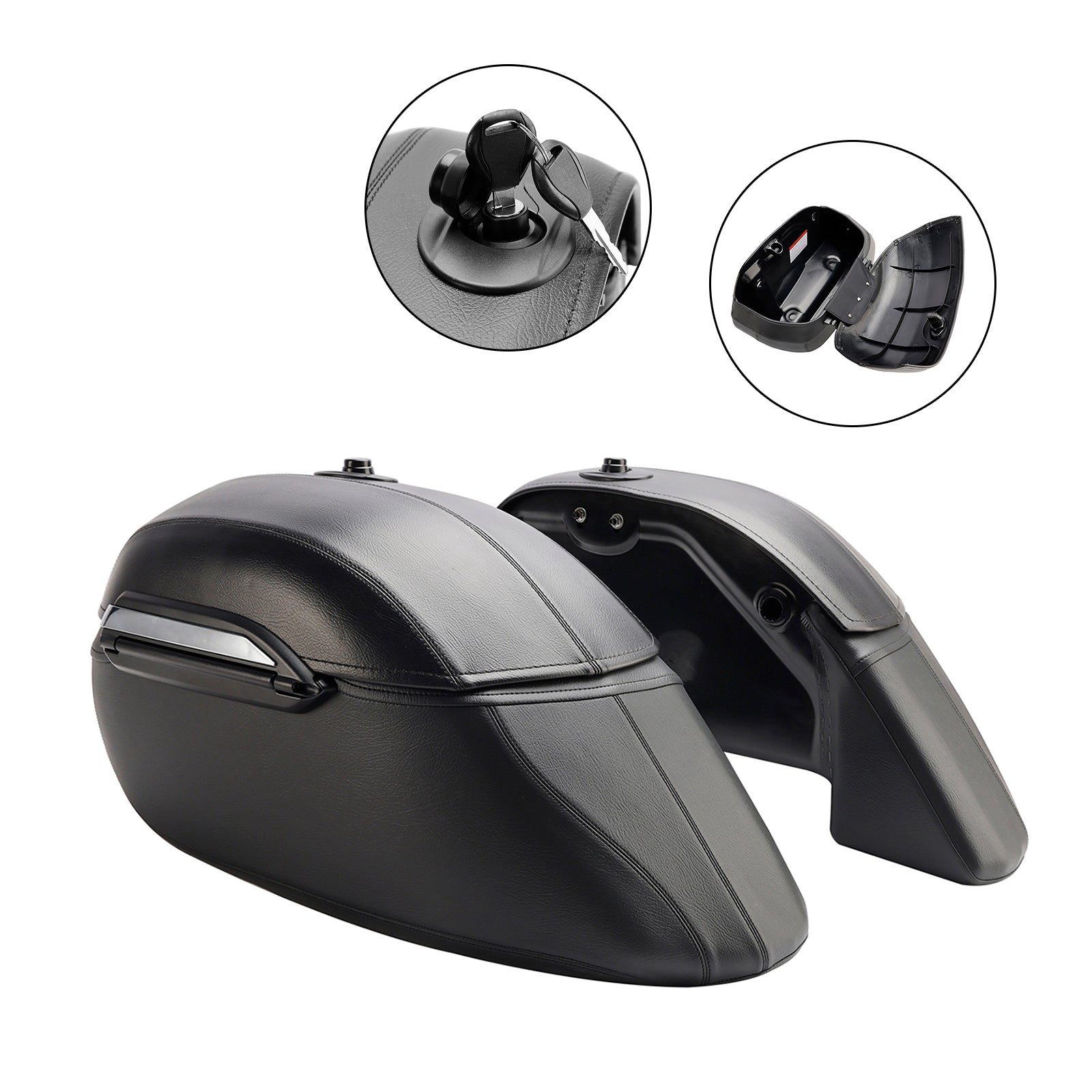 15-23 Kawasaki Vulcan S 650 Vn/En650 Side Saddlebag Luggage Pouch Black