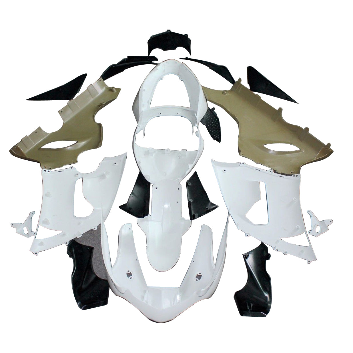 Amotopart 2005-2006 Kawasaki ZX6R 636 Unpainted Fairing Kit