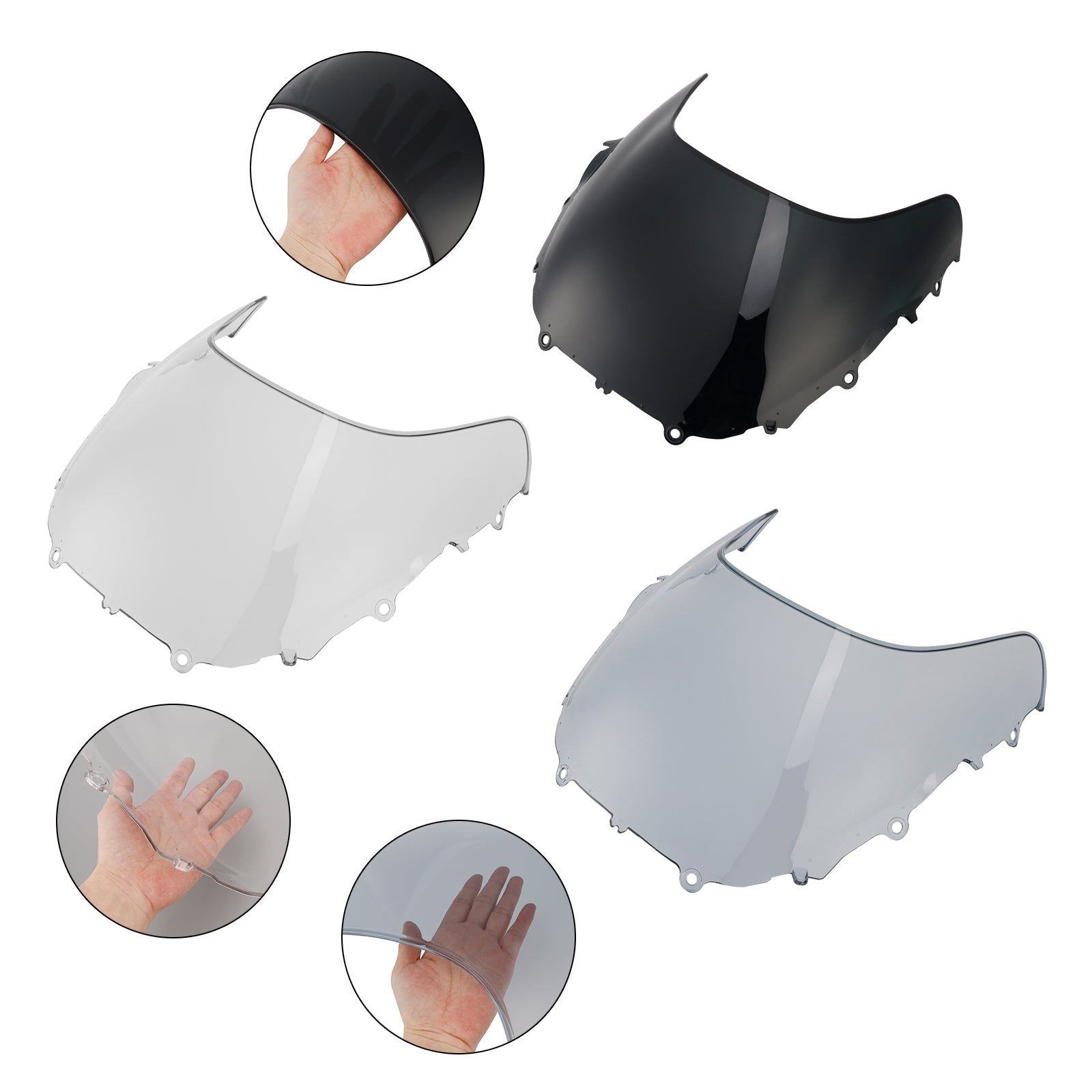 2024-2025 YAMAHA XSR900 GP vindrutan vindruta + fäste