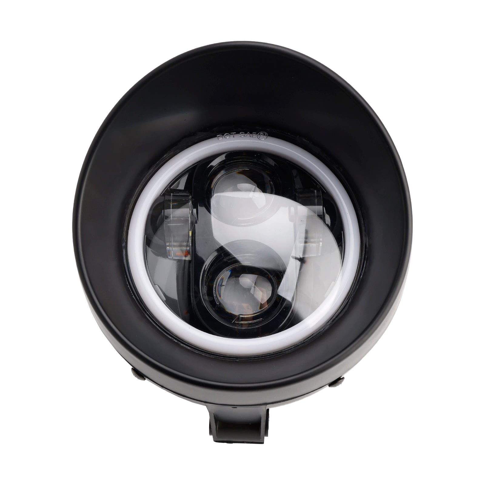 Motorcycle Universal Chrome 5.75" Headlight Lamp Spotlight 4-Bulbs