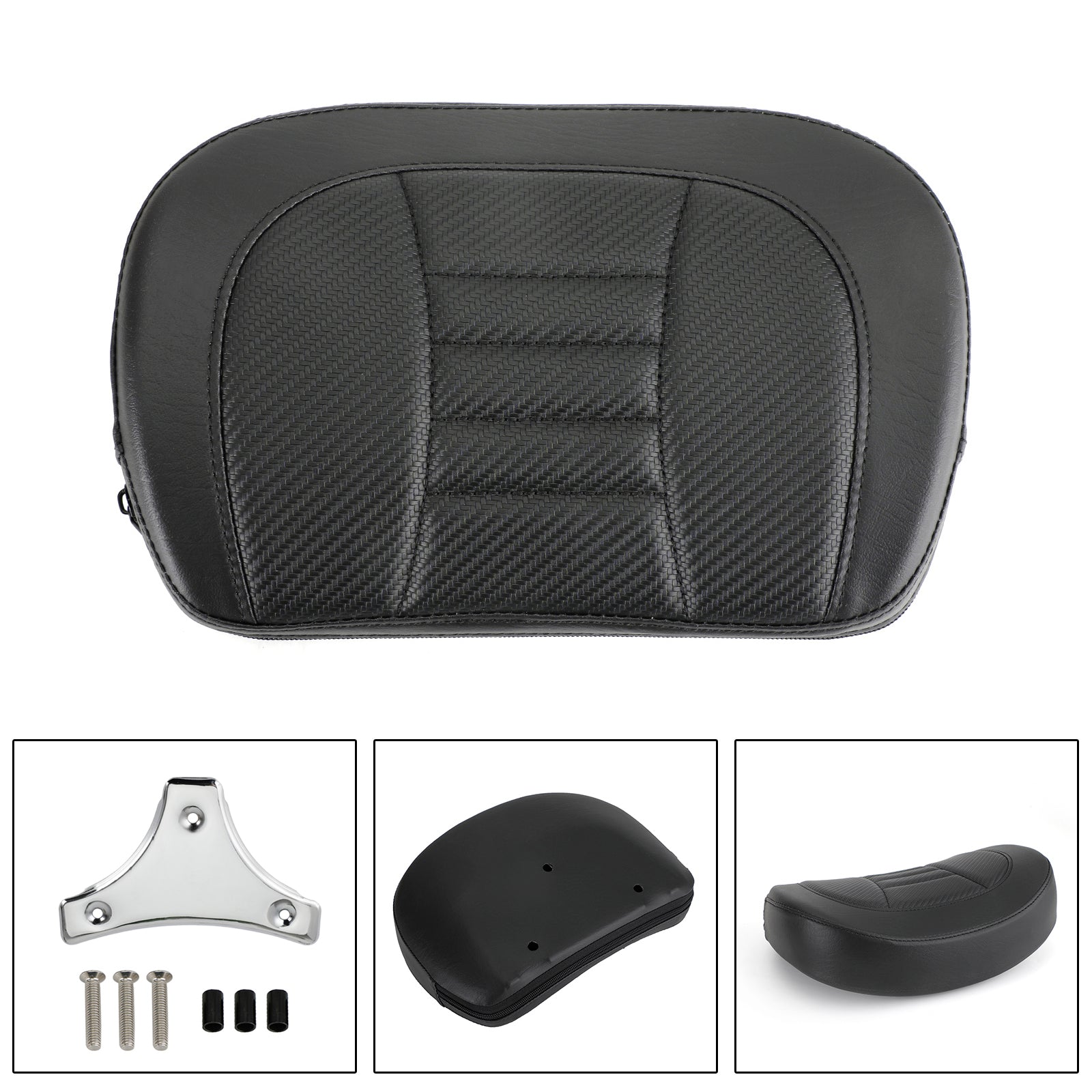 Driver Rider Sissy Bar Seat Backrest Pad for CVO Street Glide FLHXSE 2015-2021