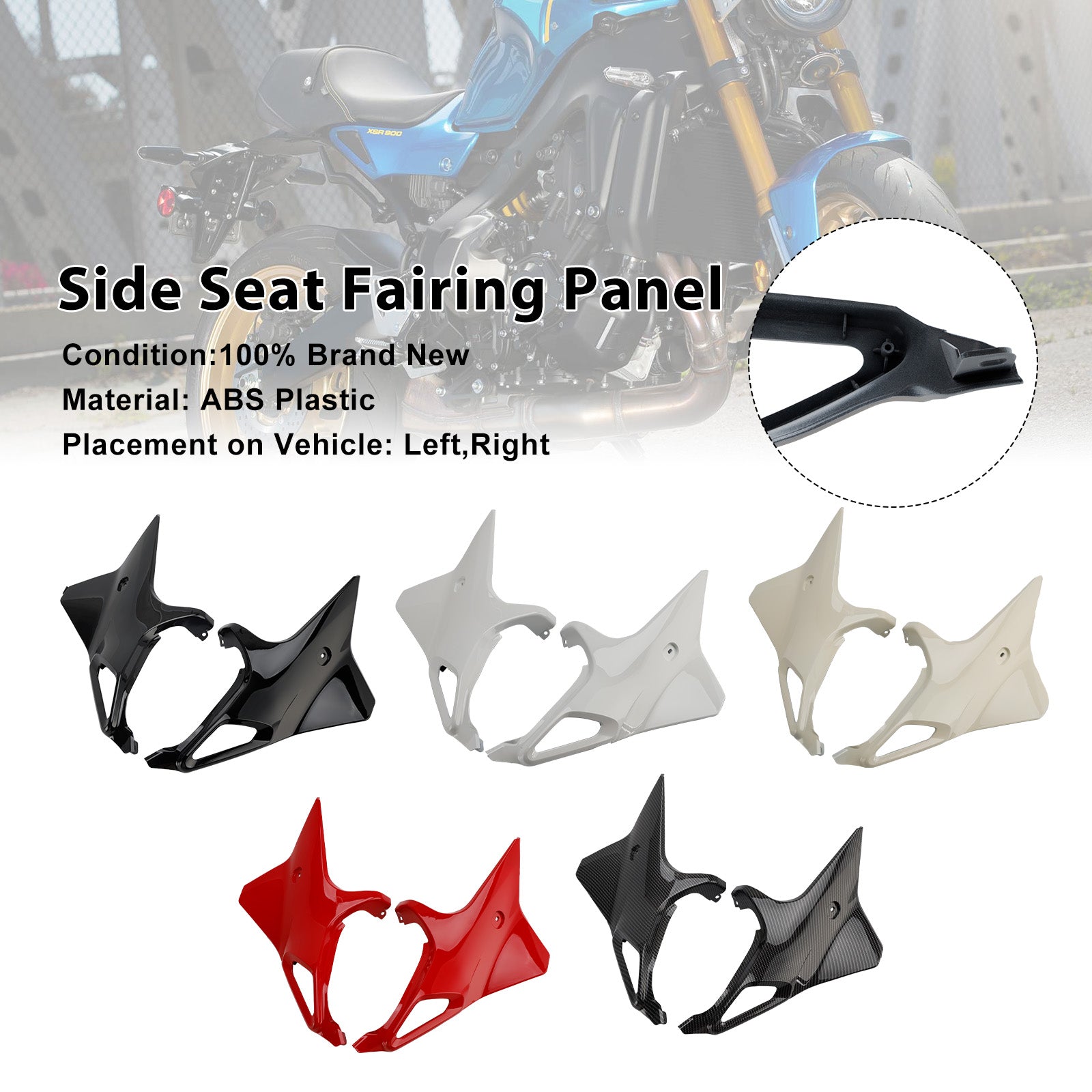 Yamaha XSR 900 XSR900 2022-2025 Side Seat Fairing Panel Cowl