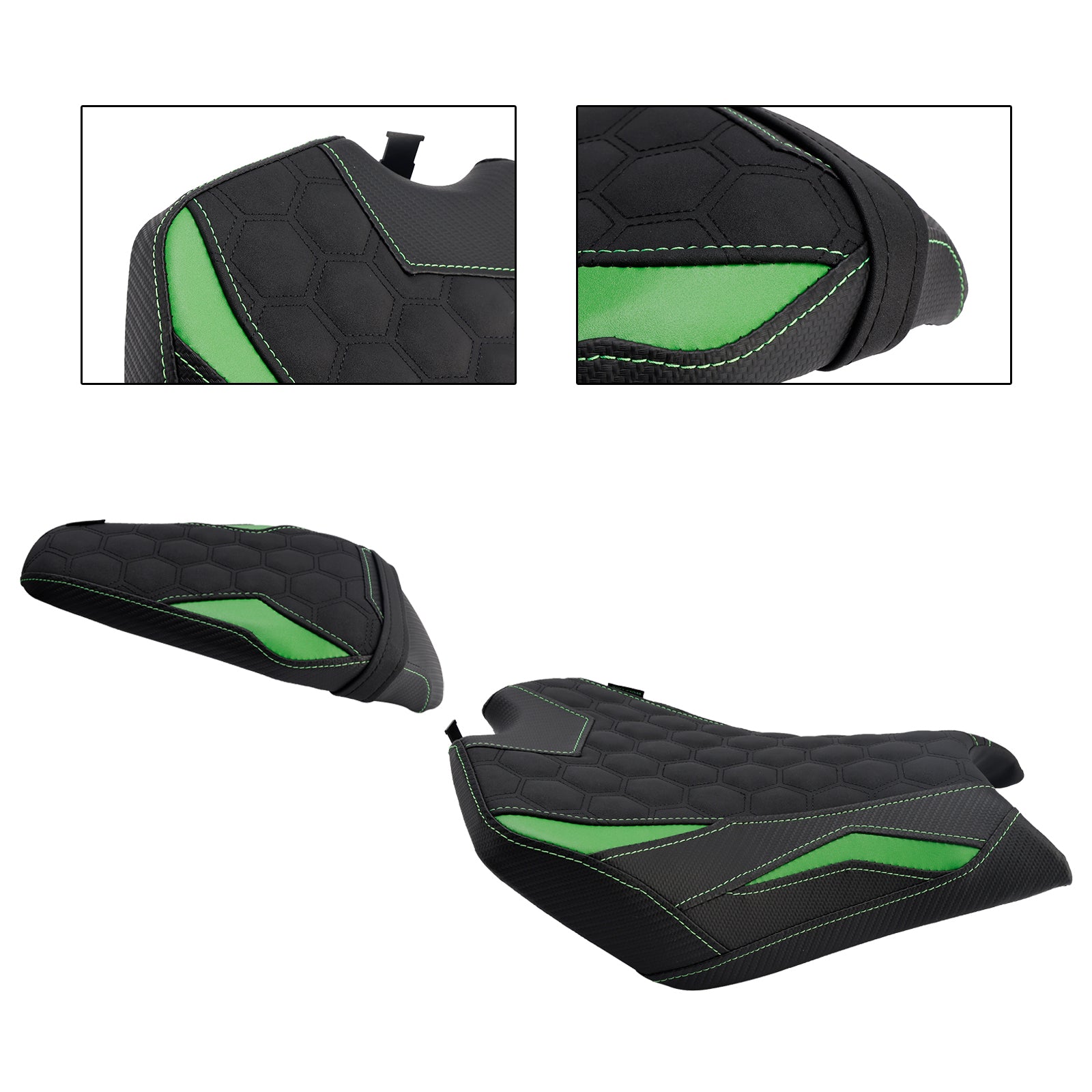 2025 Kawasaki Z900 Zr900-F Front&Rear Raider Passenger Cushion Kit Green2