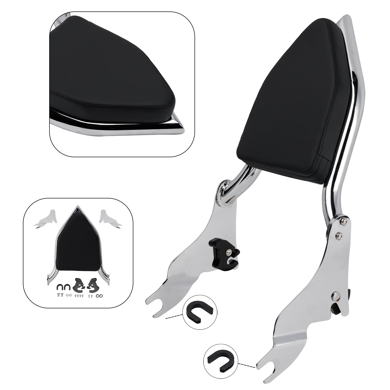 Road King 2009-2022 Street Glide 2009-2024 Passenger Sissy Bar Backrest