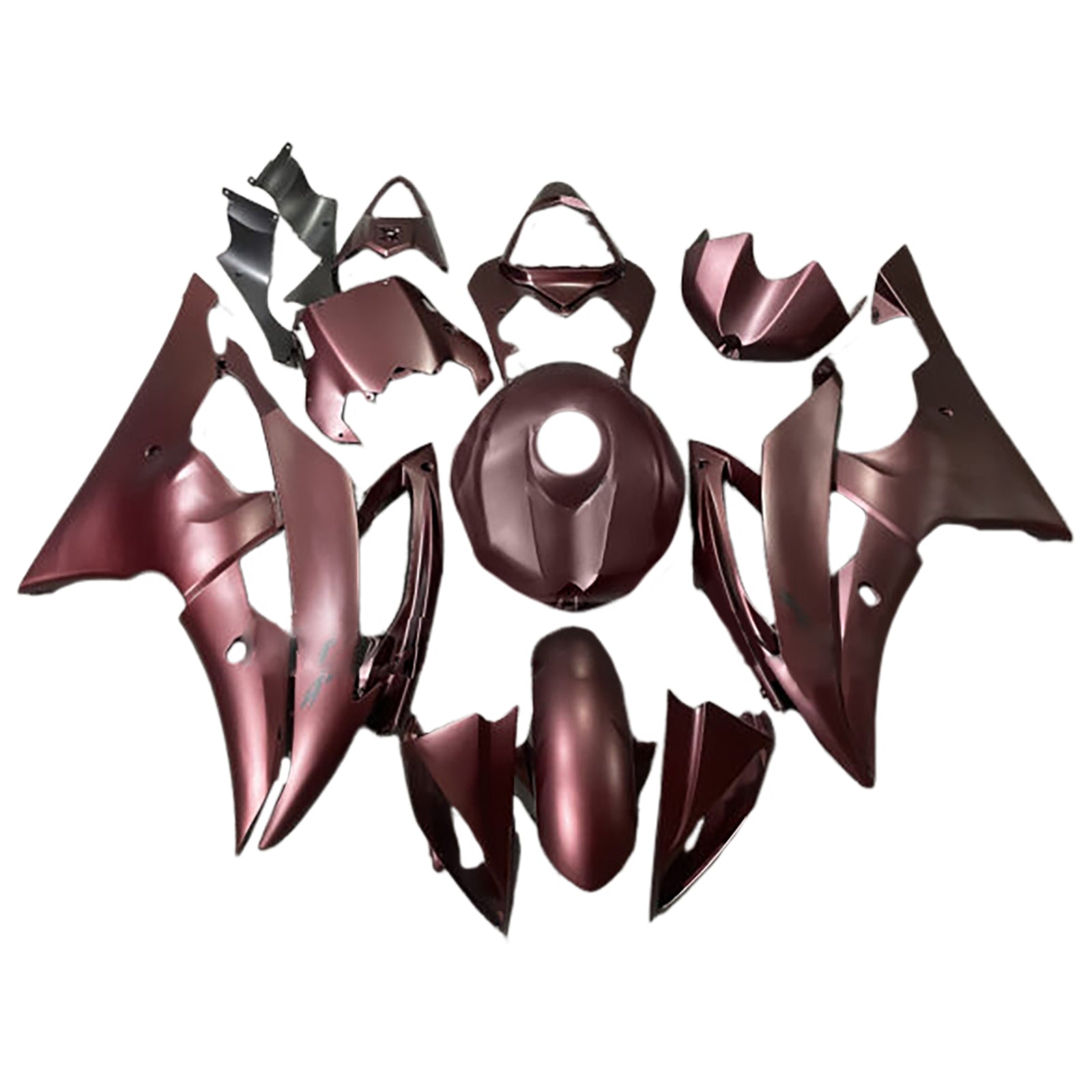 Amotopart 2008-2016 Yamaha YZF-R6 Brown Red Fairing Kit