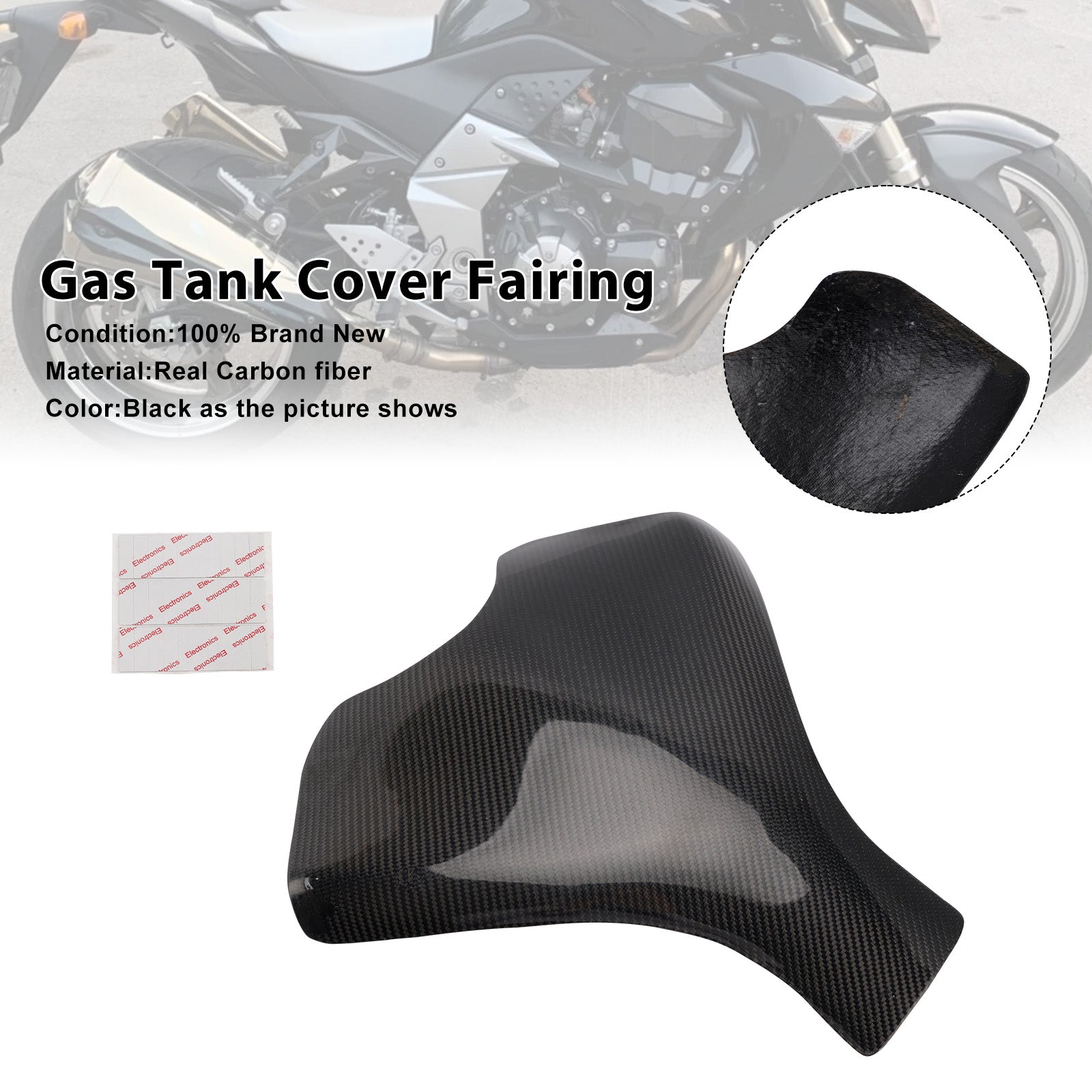 Kawasaki Z1000 2010-2012 Real Carbon Fiber Tank Cover Fairing