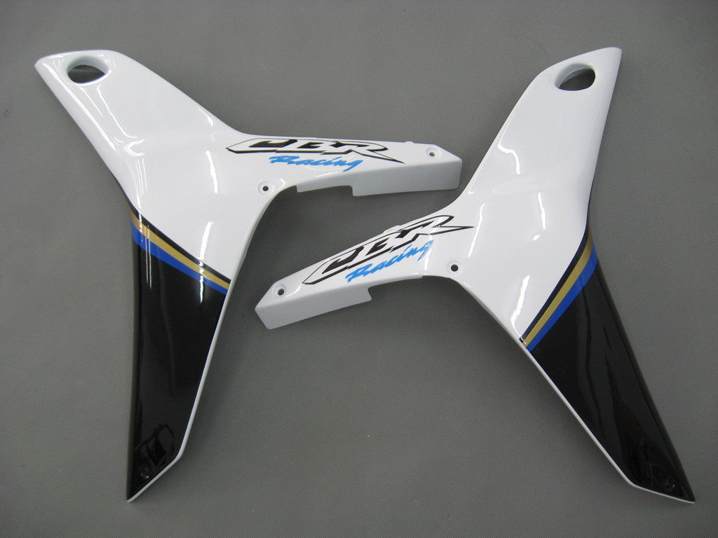 Amotopart 2007-2008 Honda CBR600RR White & Blue Fairing Kit