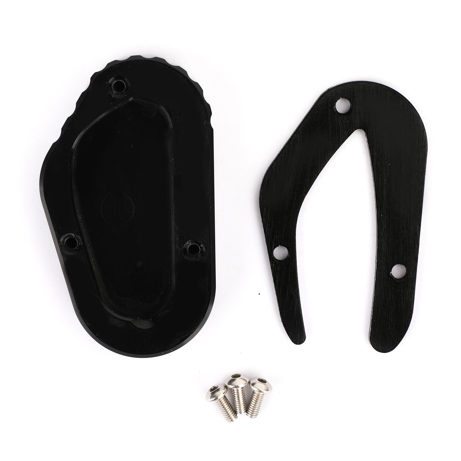 TRIUMPH Bonneville T100 18-20 T120 16-20 Kickstand Enlarge Plate Pad Black