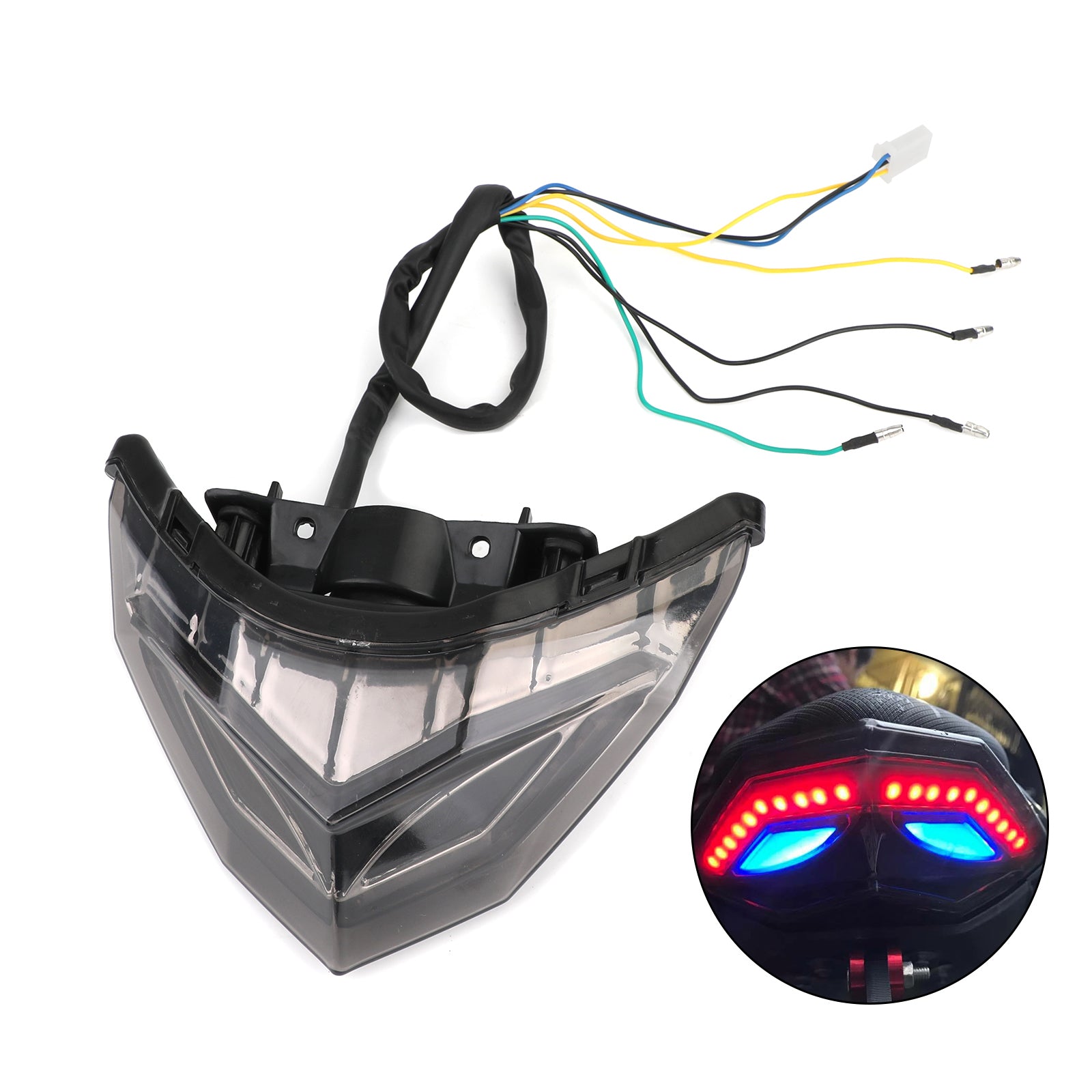 2013-2017 KAWASAKI NINJA 250 300 ACHTER Rem Turn Signals achterlicht blauw