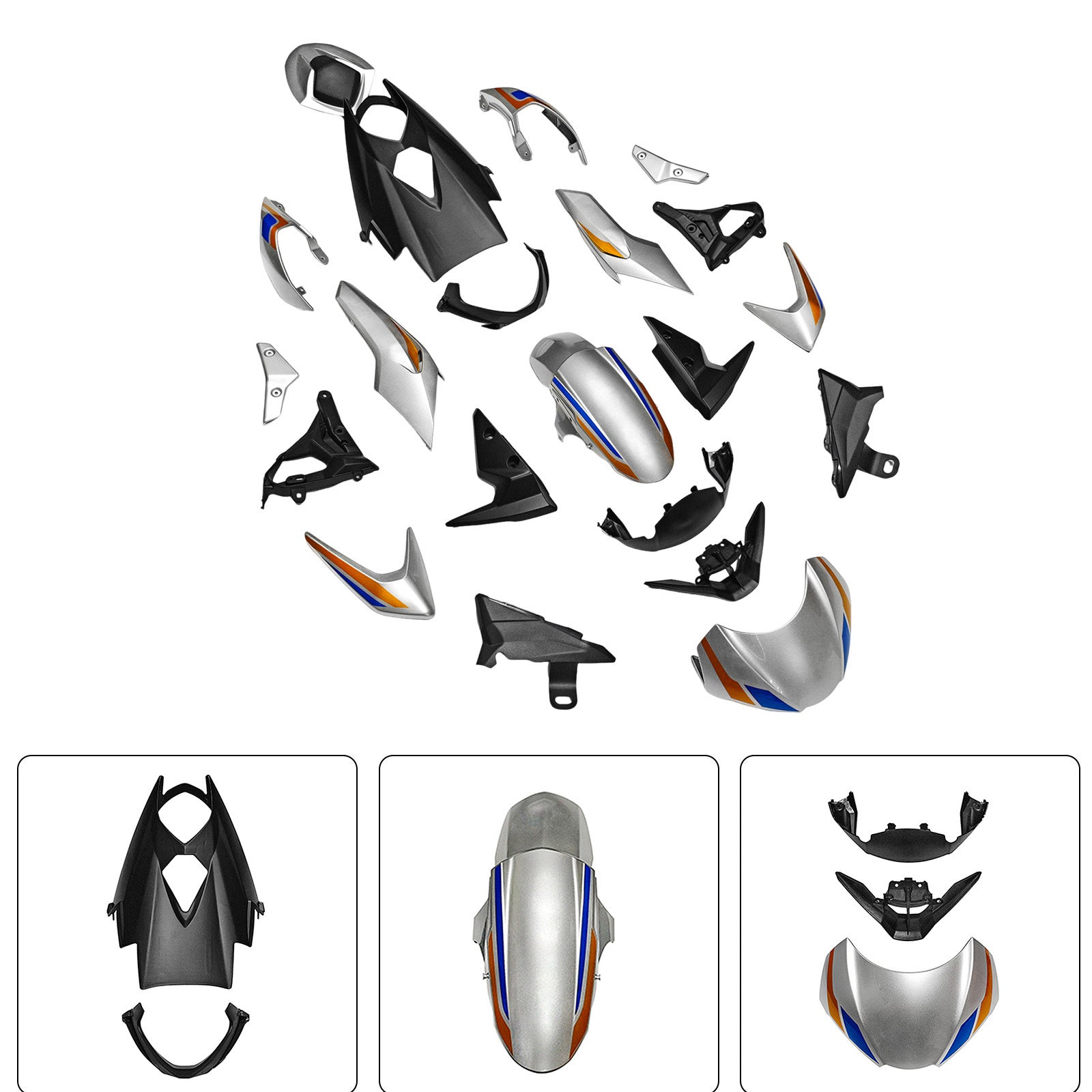 Amotopart 2020-2022 Collection de kits de carénage Triumph Street Triple 765 R/RS