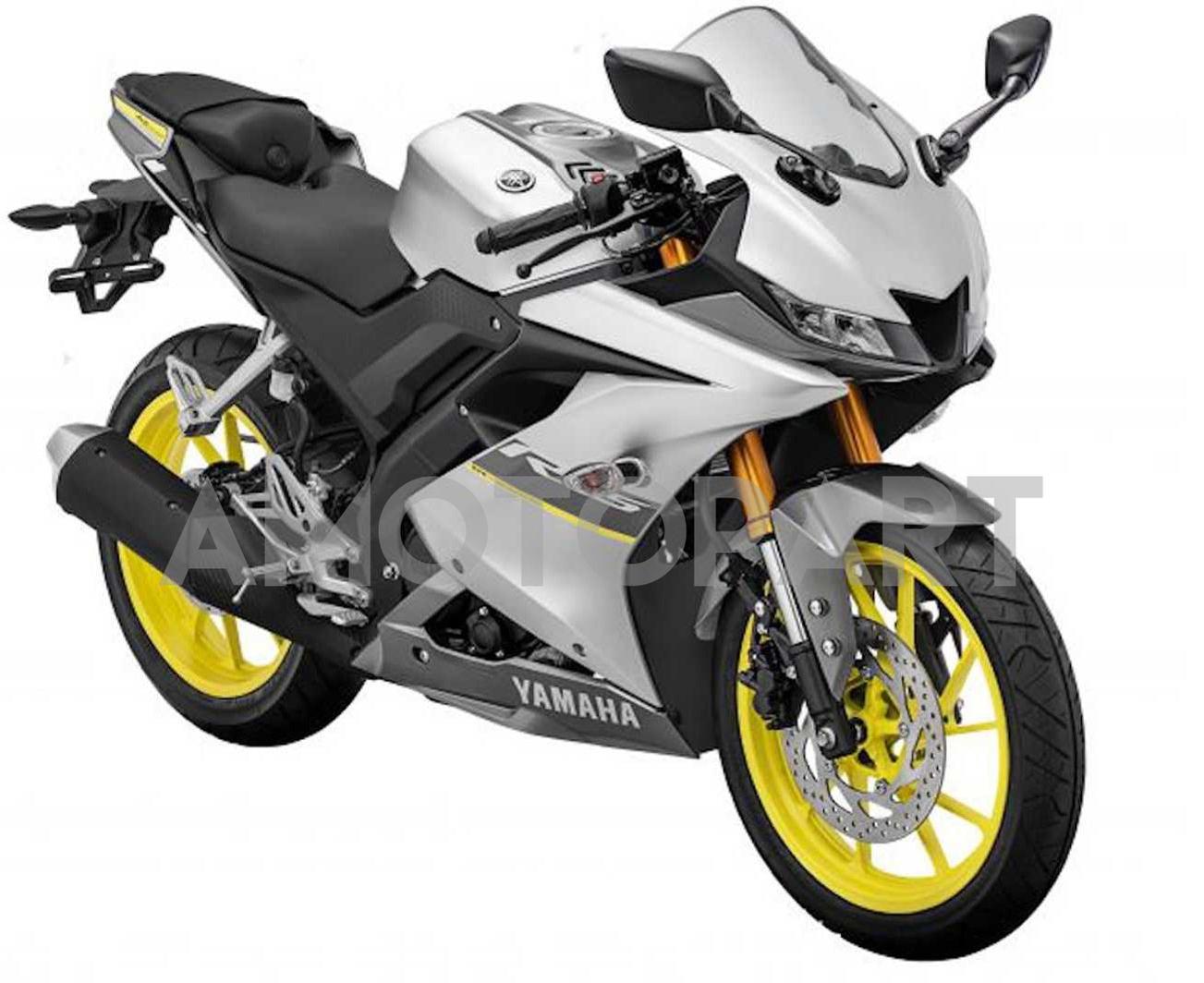 Amotopart 2018-2024 Yamaha YZF R15 Sliver Black Fairing Kit