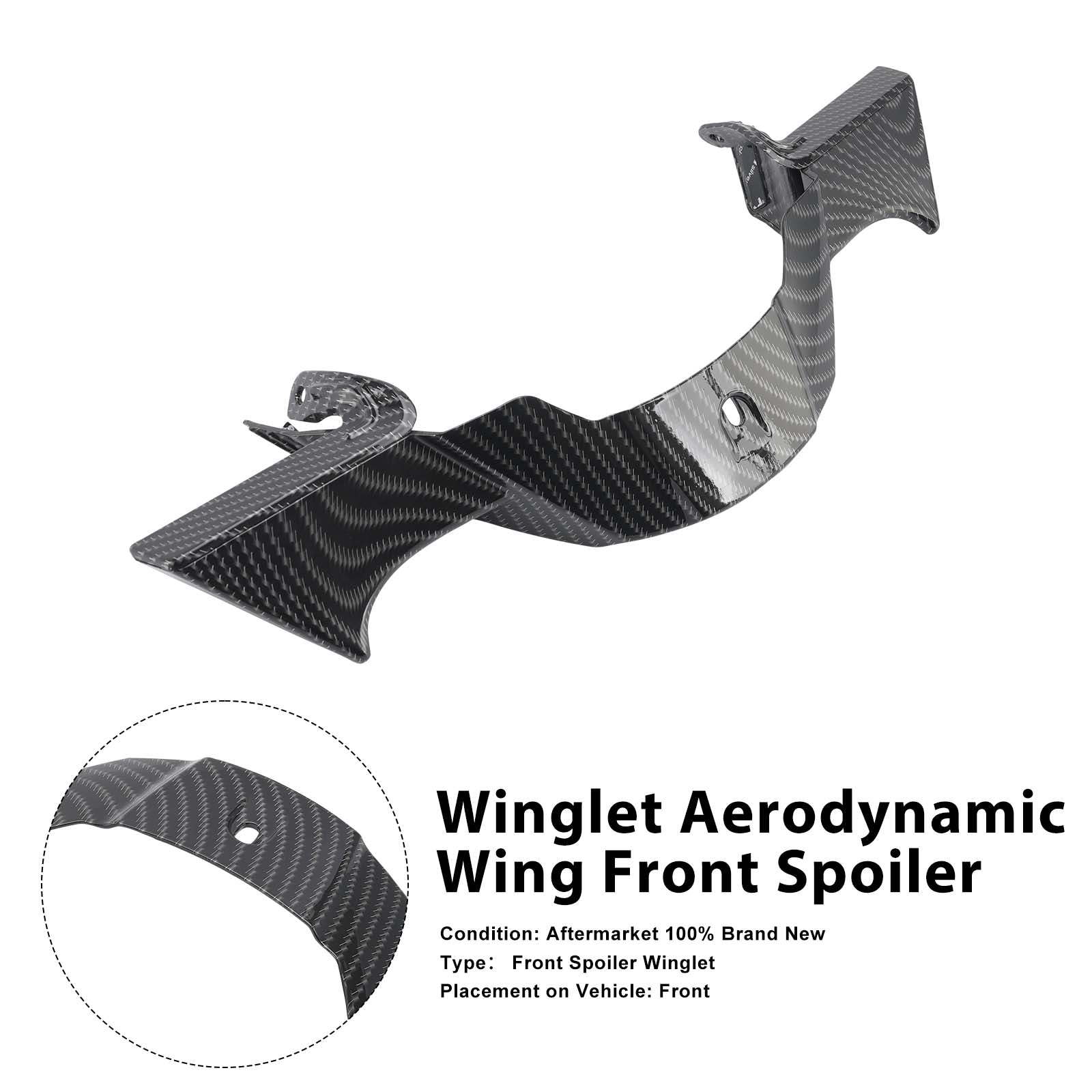 2025-2026 Yamaha MT-07 Winglet Aerodynamický přední spoiler křídla