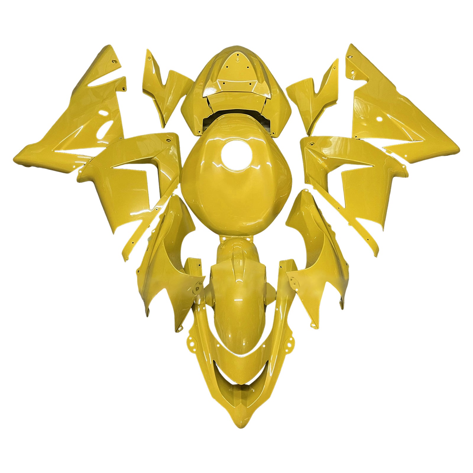 Amotopart 2004-2005 Kawasaki ZX10R Yellow Fairing Kit