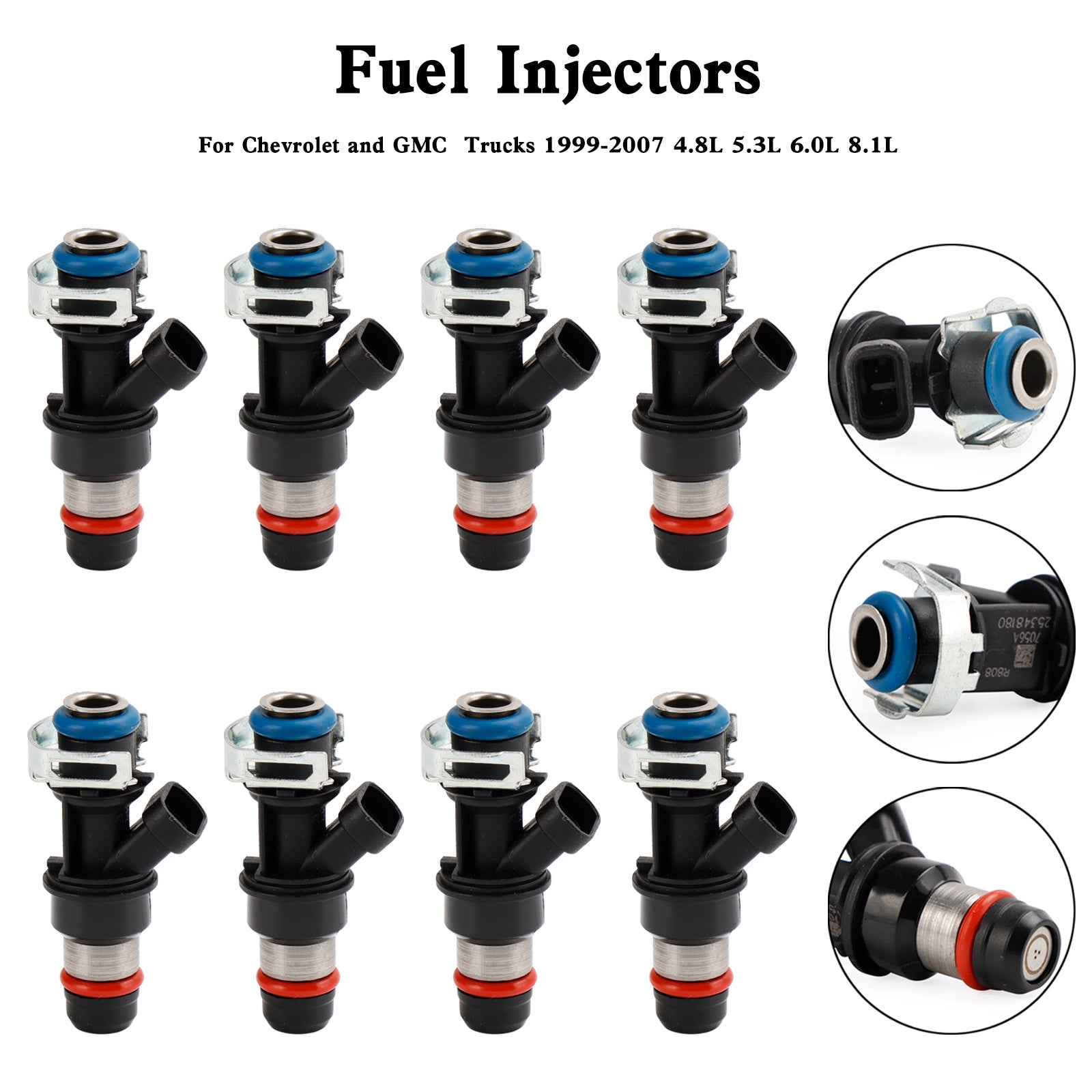 8pcs 25348180 Wtryskiwacze paliwa 881693002 RA087006 dla Chevy Mercruiser Volvo Penta