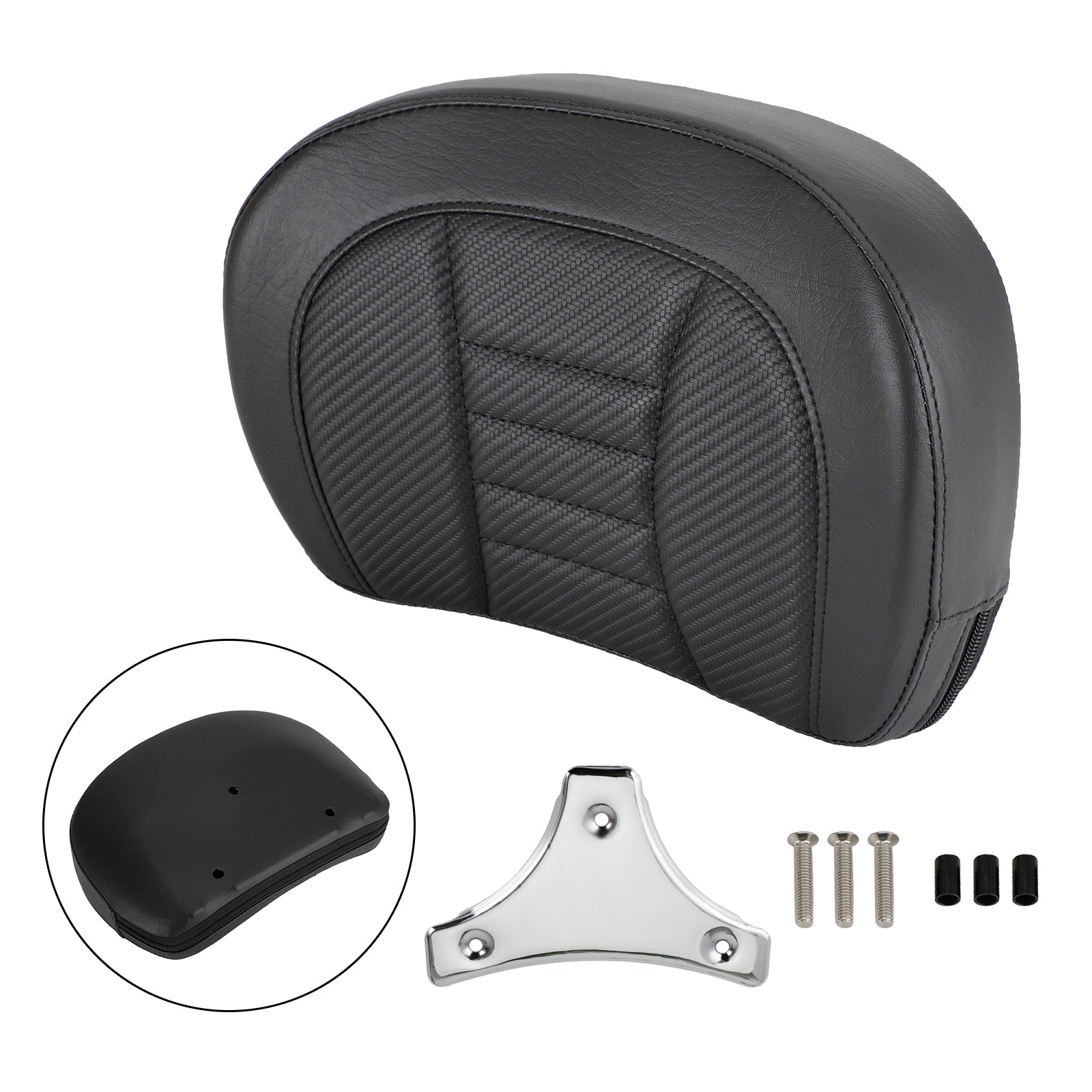 Driver Rider Sissy Bar Seat Backrest Pad for CVO Street Glide FLHXSE 2015-2021