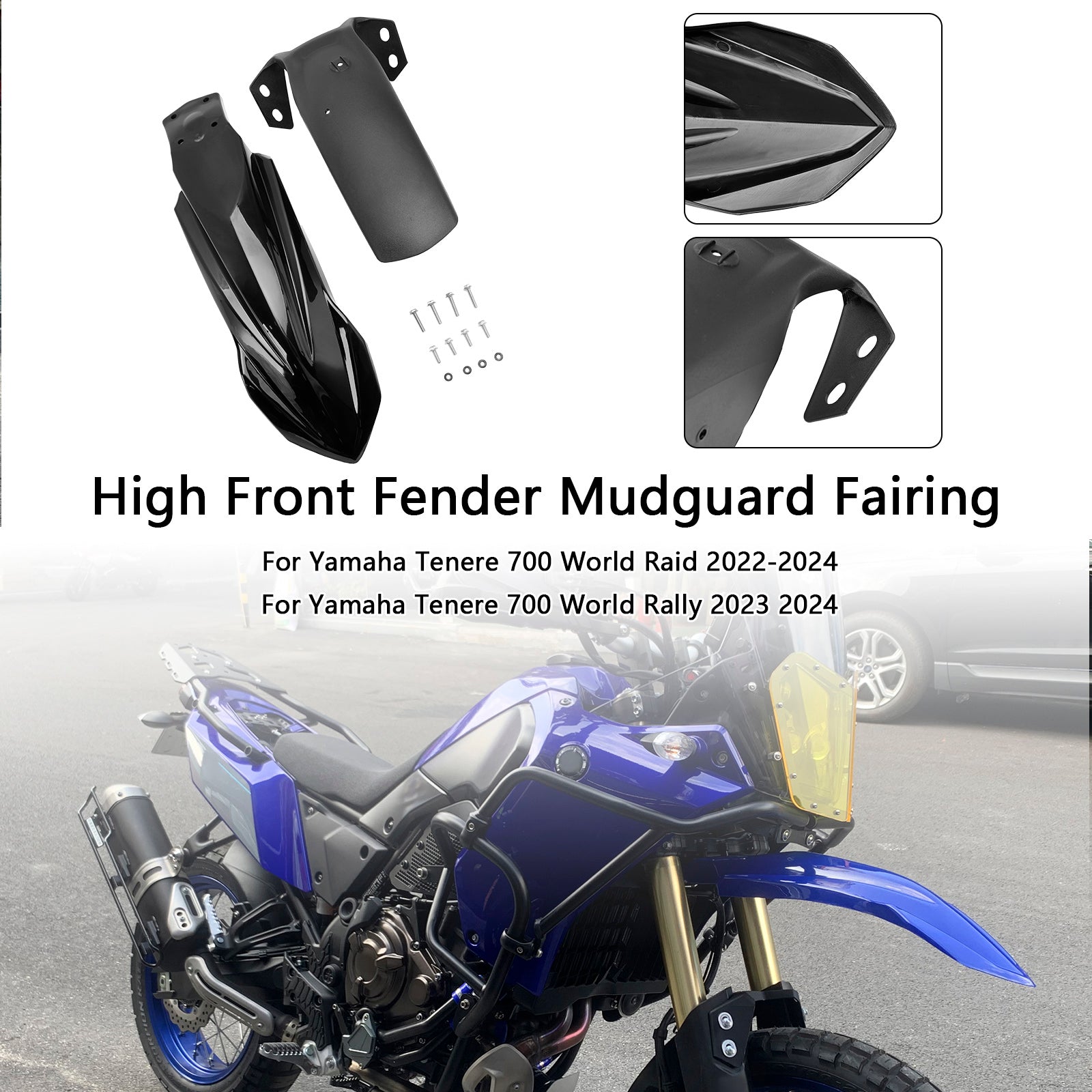2019-2024 Yamaha Tenere 700 High Front Fender Bagguard Rairing