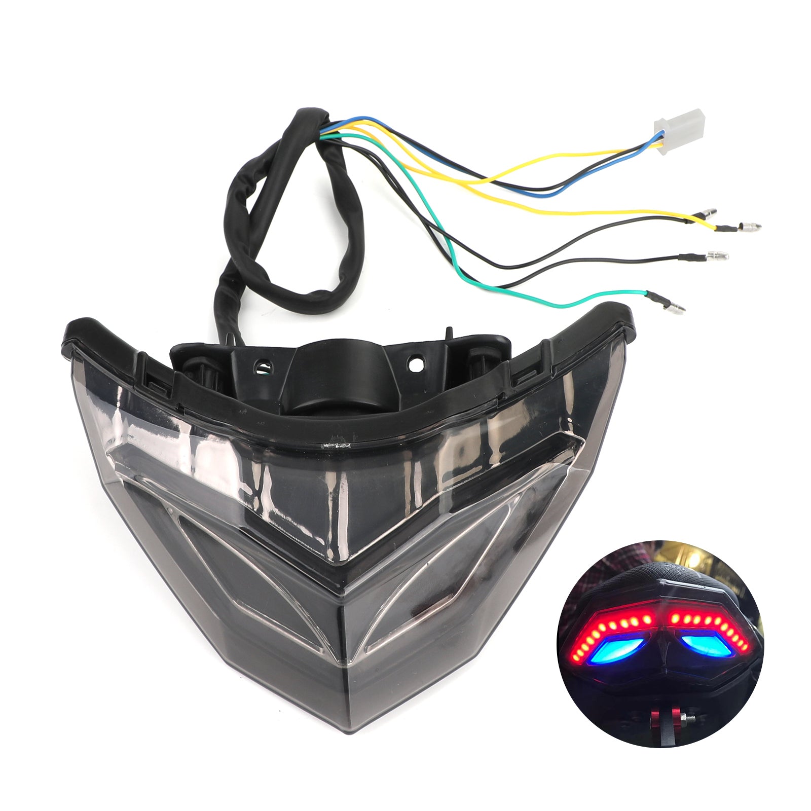 2013-2017 KAWASAKI NINJA 250 300 ACHTER Rem Turn Signals achterlicht blauw