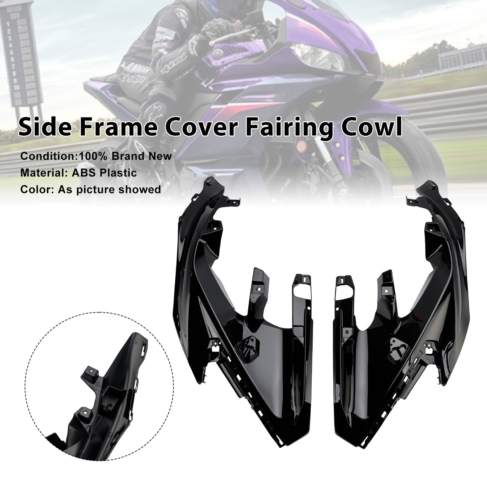 2025-2026 Yamaha YZF-R3 R25 Middle Side Frame Cover Fairing Cowl