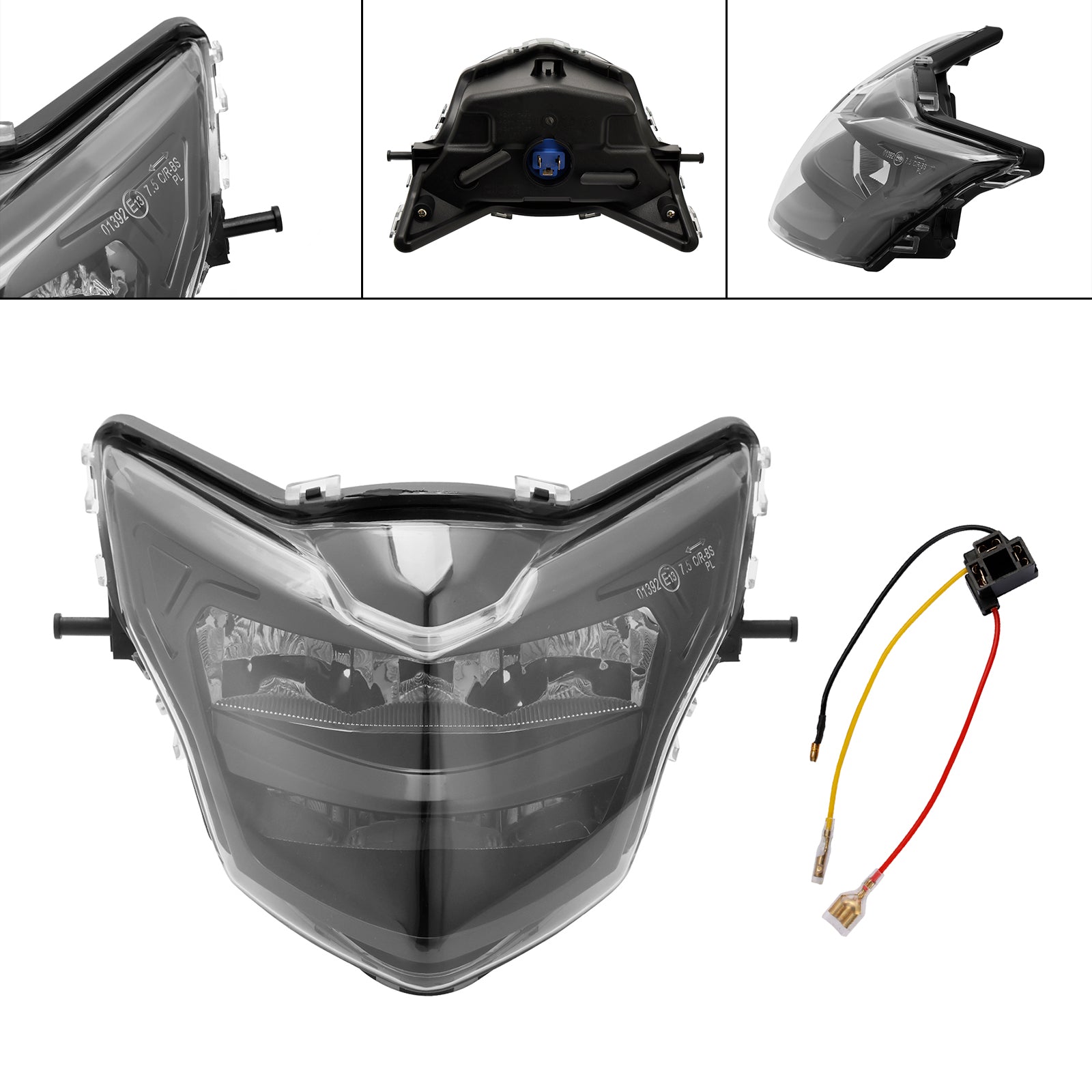 Le migliori offerte per Faro Faro Protezione Protezione Griglia Led Adatto Per Yamaha Lc135 V2-V6 V3 Fumo