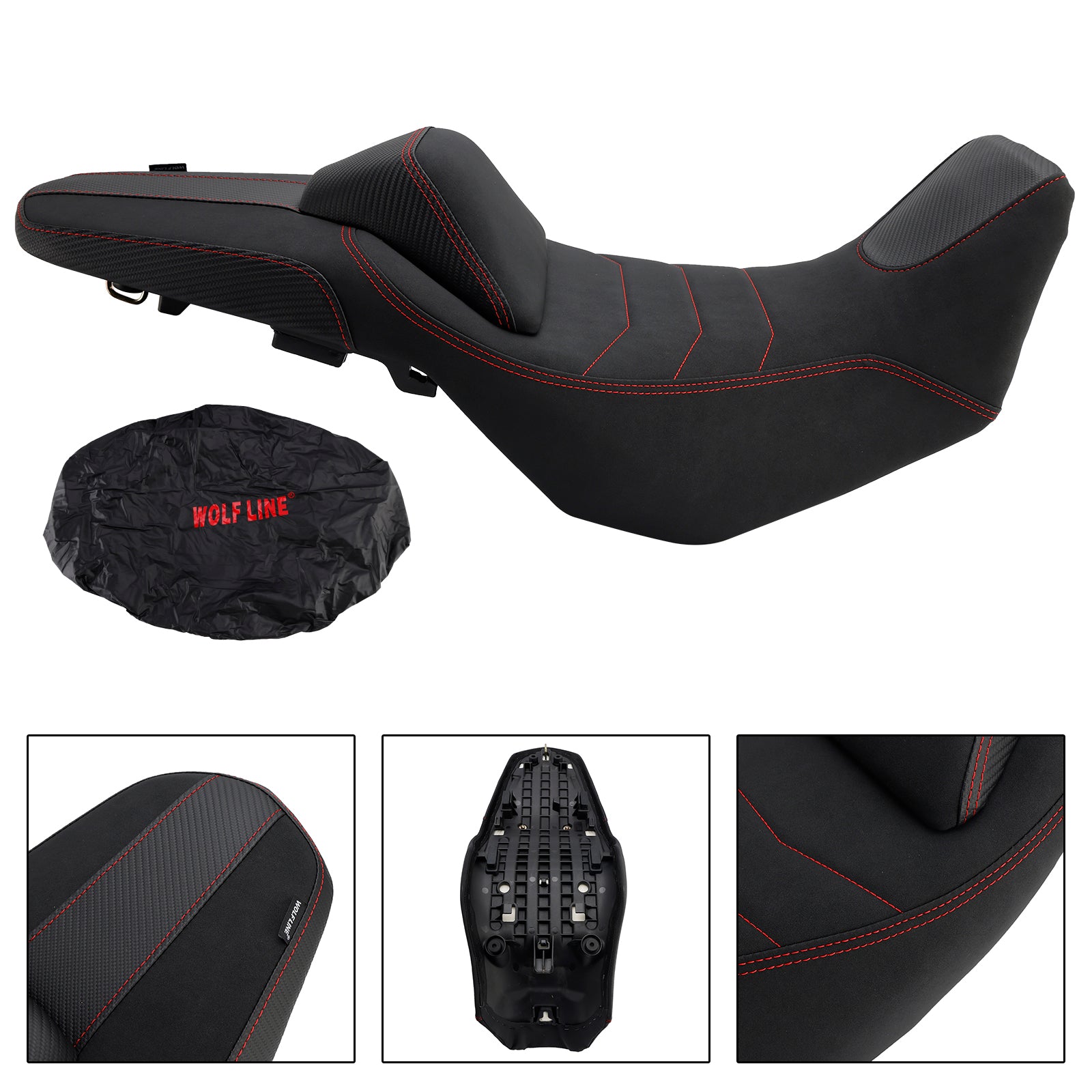 Honda Nx400 Nx500 2024-2025 Complete Cushion Rider Passenger Seat Red