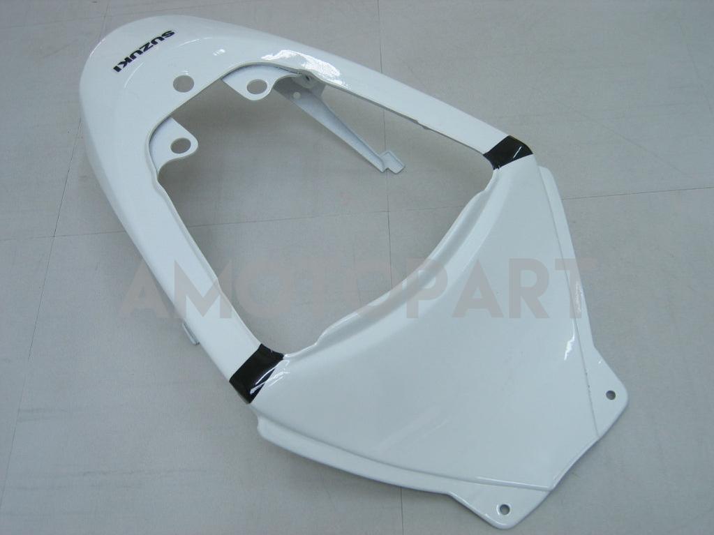 Amotopart 2005-2006 Suzuki GSXR1000 K5 Weiß mit schwarzem Streifenverkleidungskit