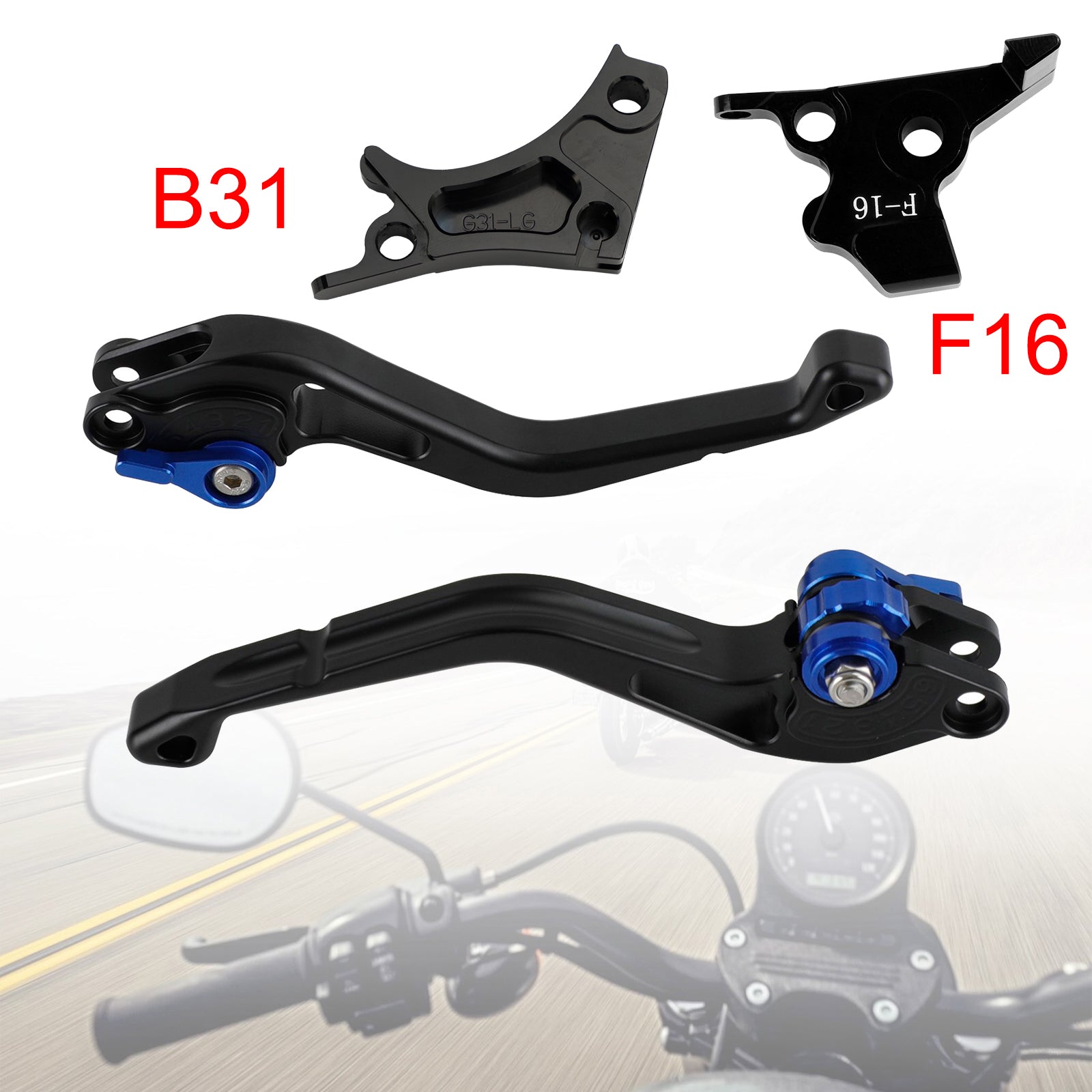 2017-2018 Blå BMW G310R G310GS NY kortkoblingsbremsehåndtag