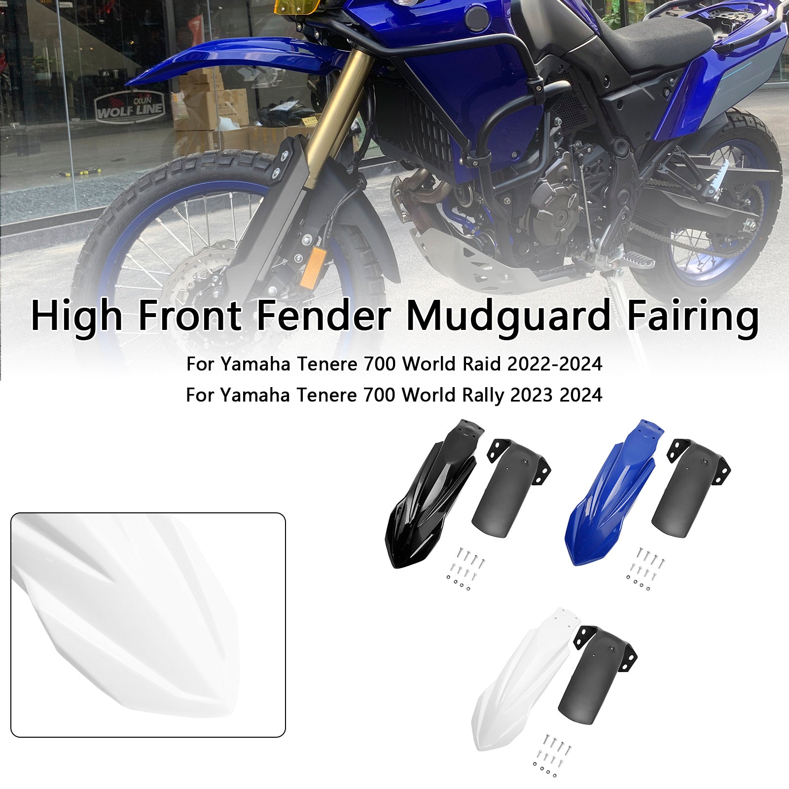 2019-2024 Yamaha Tenere 700 High Front Fender Bagguard Rairing
