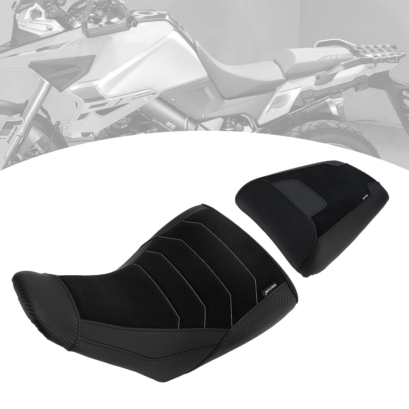 23-25 Suzuki V-Strom Dl1050 Front&Rear Raider Cushion Kit Lower Fit Black