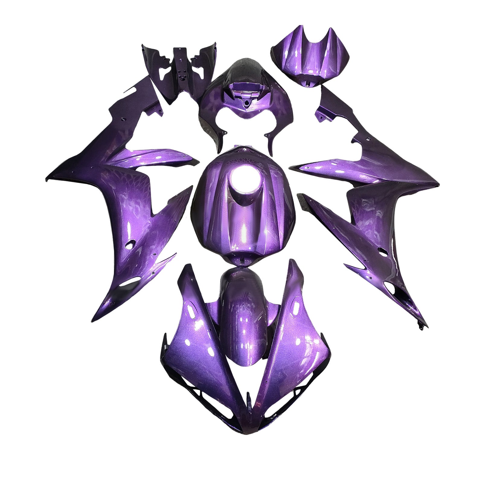 Amotopart 2004-2006 Yamaha YZF-R1 Purple Fairing Kit