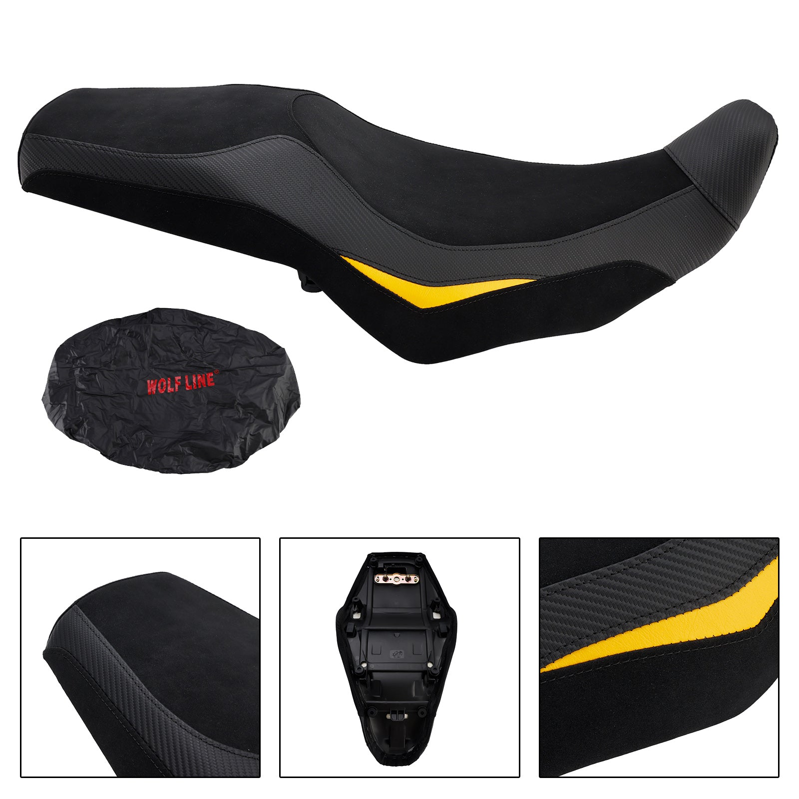 Suzuki V-Strom Dl 800 24-25 Rider Passenger Seat Front Rear Cushion Fit Red Black