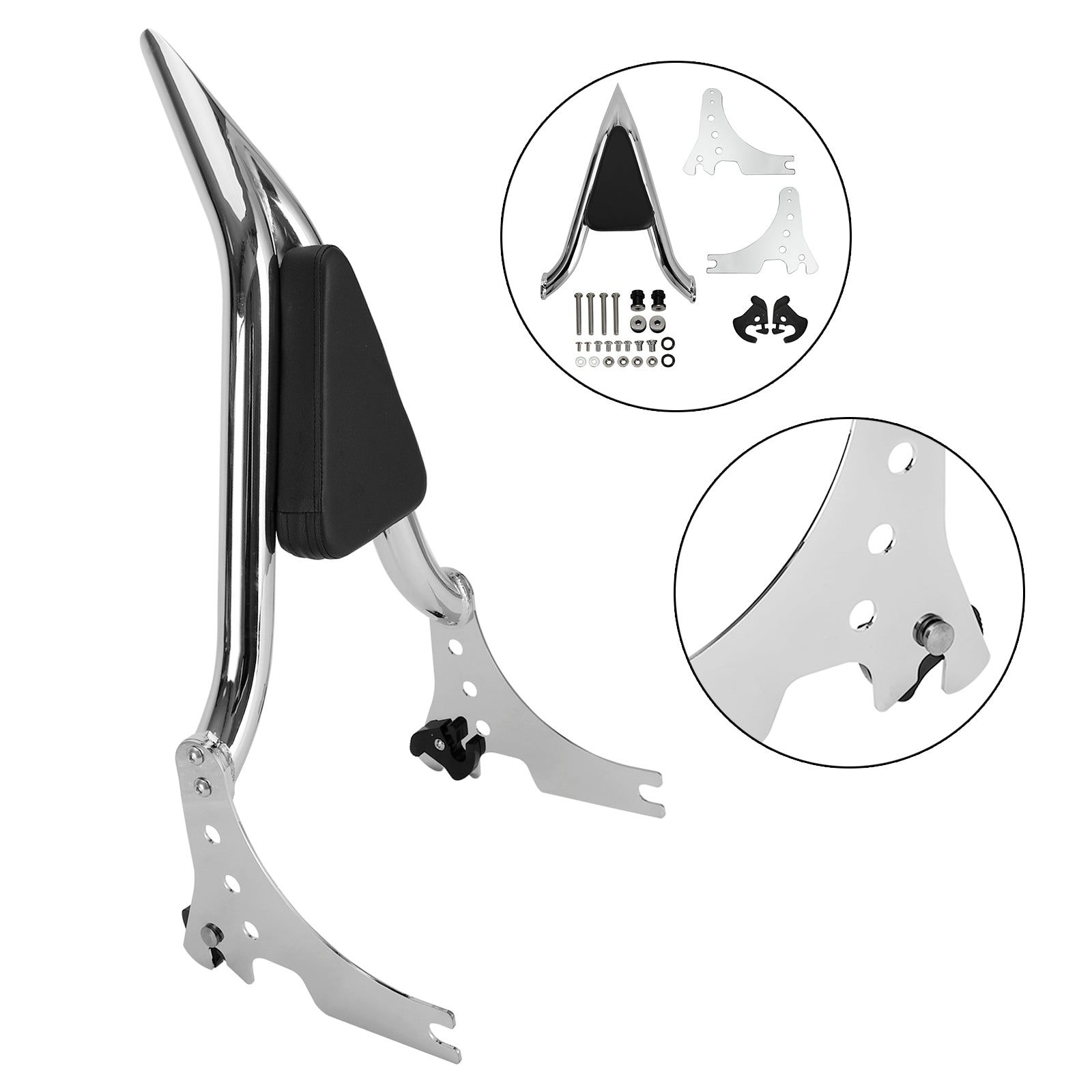 04-20 スポーツスター Xl883 C/R Xl1200r Xlh883 Xlh1200 助手席バックレスト