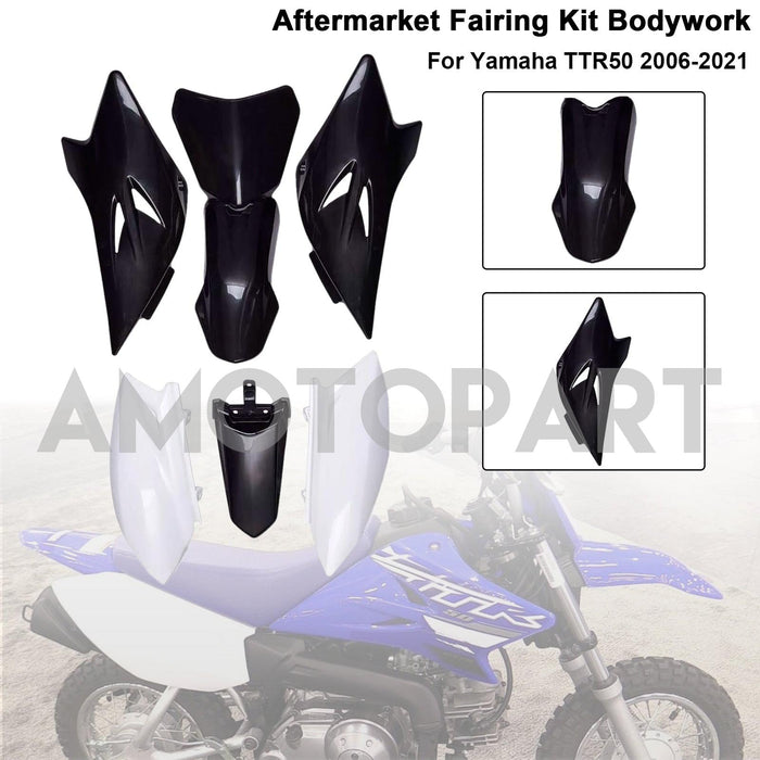 Amotopart 2006-2021 Yamaha TTR50 Front Rear Fender Fairing Kit Collection