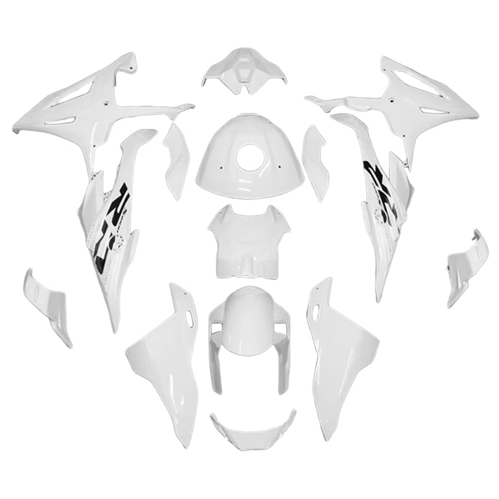 Amotopart 2023-2024 BMW S1000RR Glossy White Fearing Kit