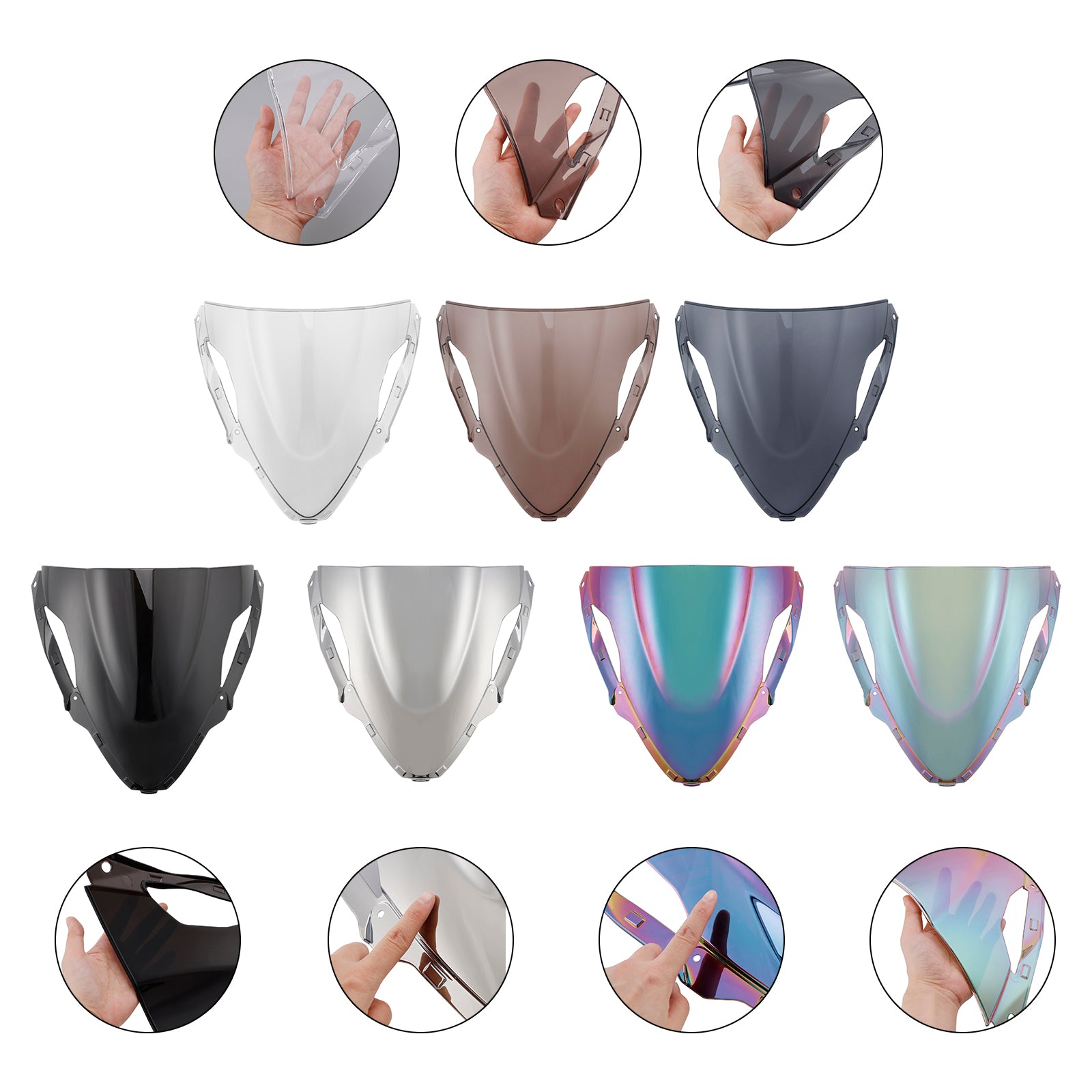 KAWASAKI ZX6R 636 2024 SHIRSHIELD SHORTSCREEN