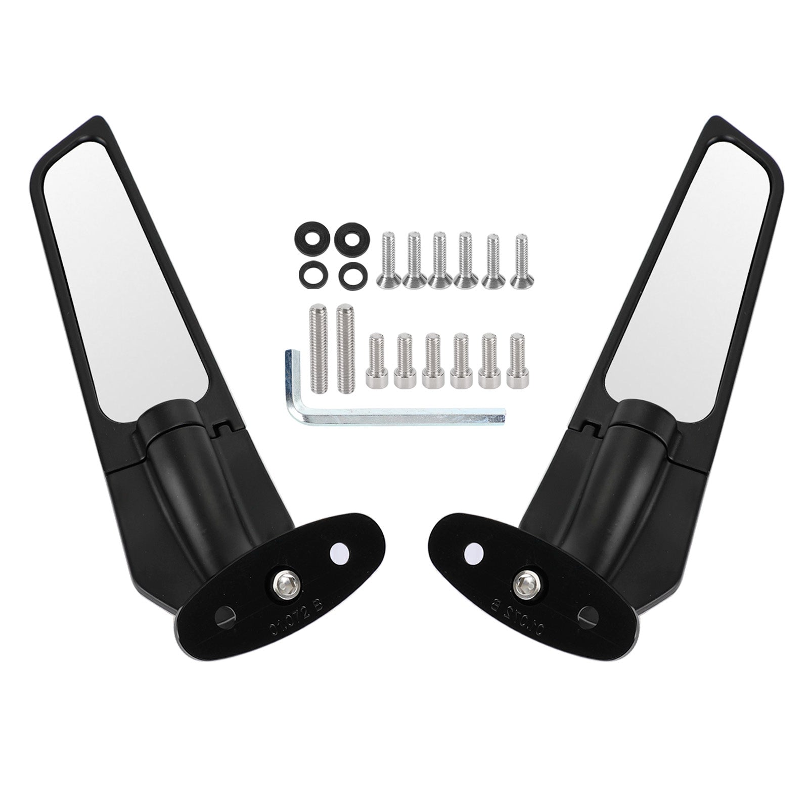 Specchietti retrovisori Suzuki GSXR 1000 Wing Fin regolabili 2001-2016