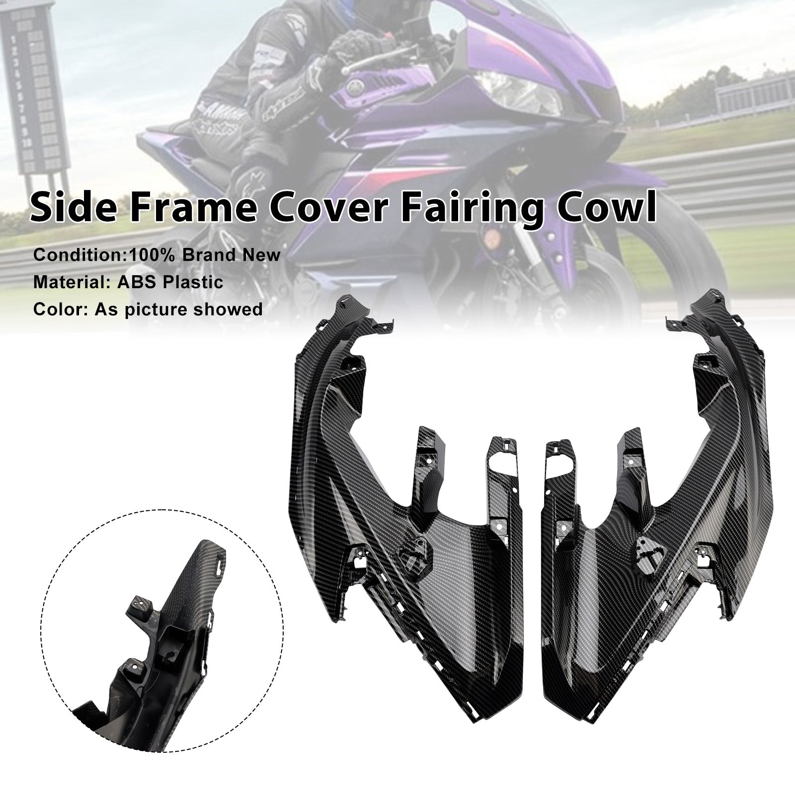 2025-2026 Yamaha YZF-R3 R25 Middle Side Frame Cover Fairing Cowl