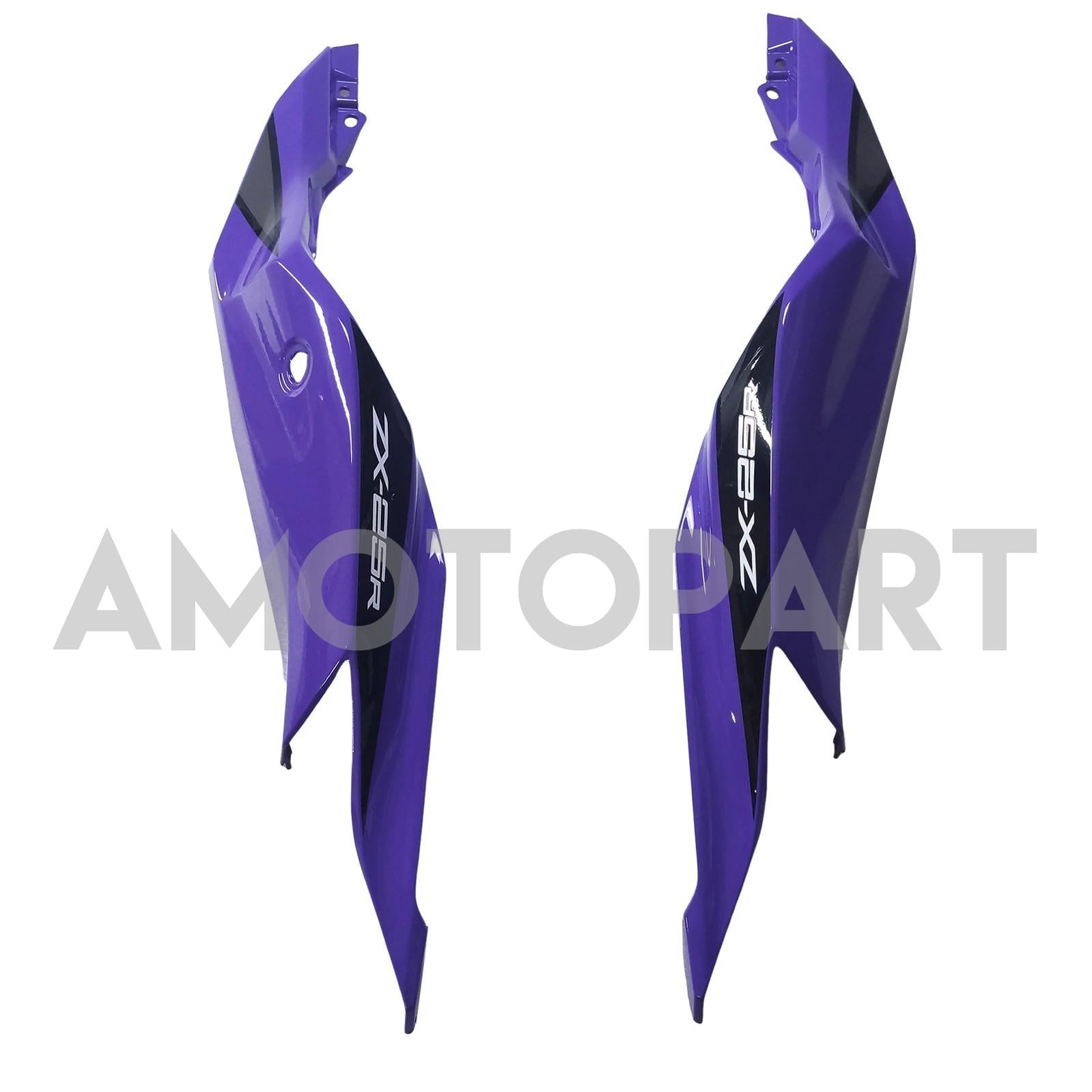 Amotopart Kawasaki 2019-2022 Ninja ZX-25R & 2023–2025 Ninja ZX-4R/ZX-4RR Lila Verkleidungssatz