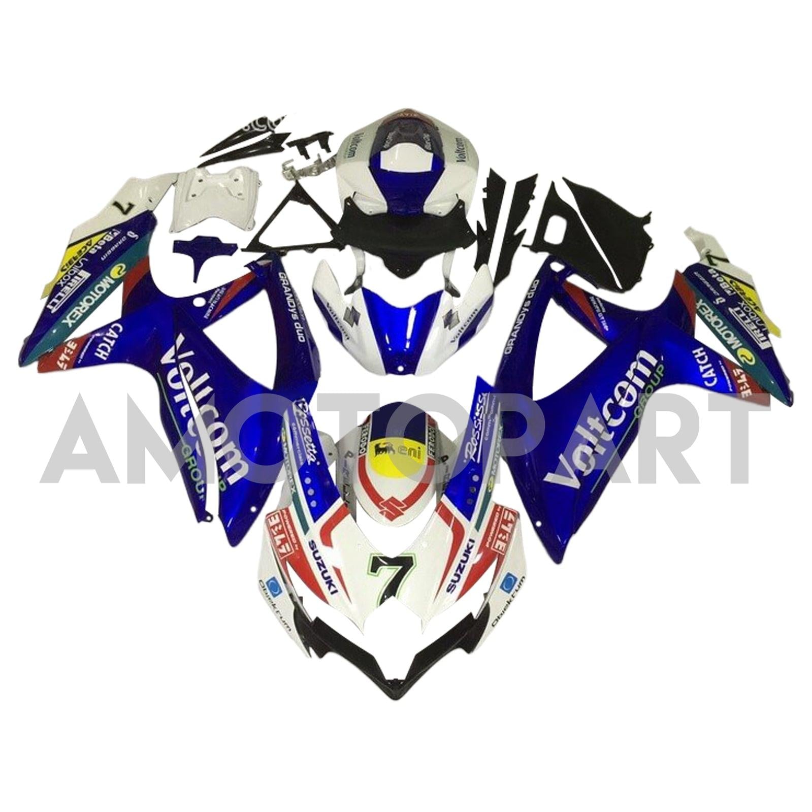 Amotopart 2008-2010 Suzuki GSXR 600/750 Collection de kit de carénage