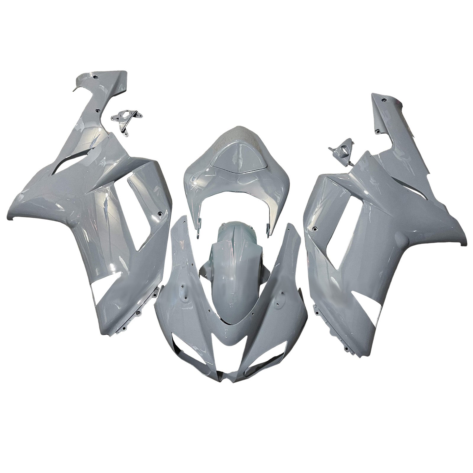 Amotopart 2007-2008 Kawasaki ZX6R 636 Grauverkleidungskit