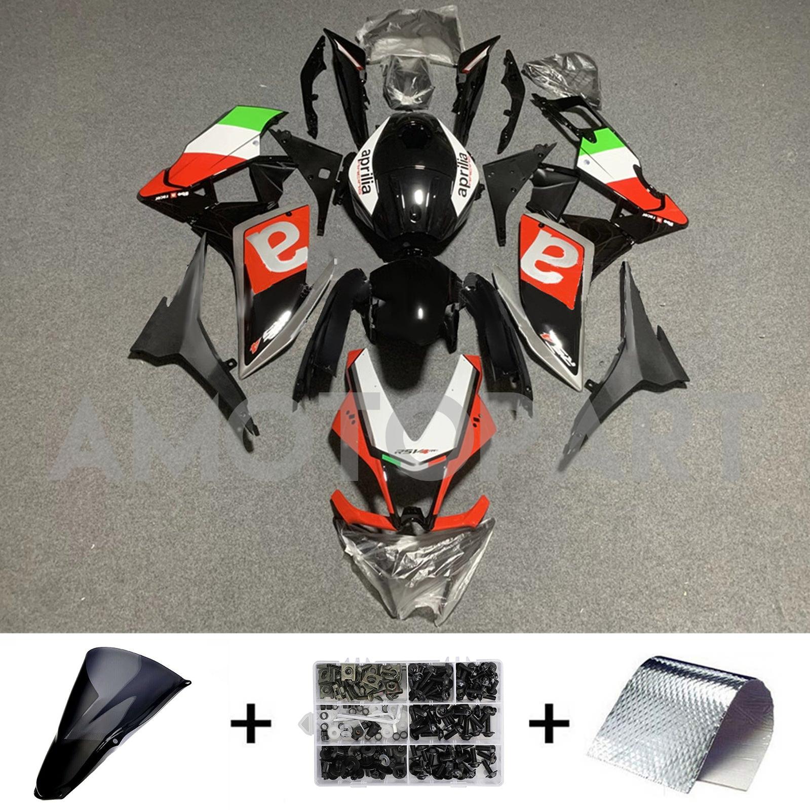 Amotopart 2012-2016 Aprilia RS4 / 125 / 50 Glossy Black Red White Fairing Kit