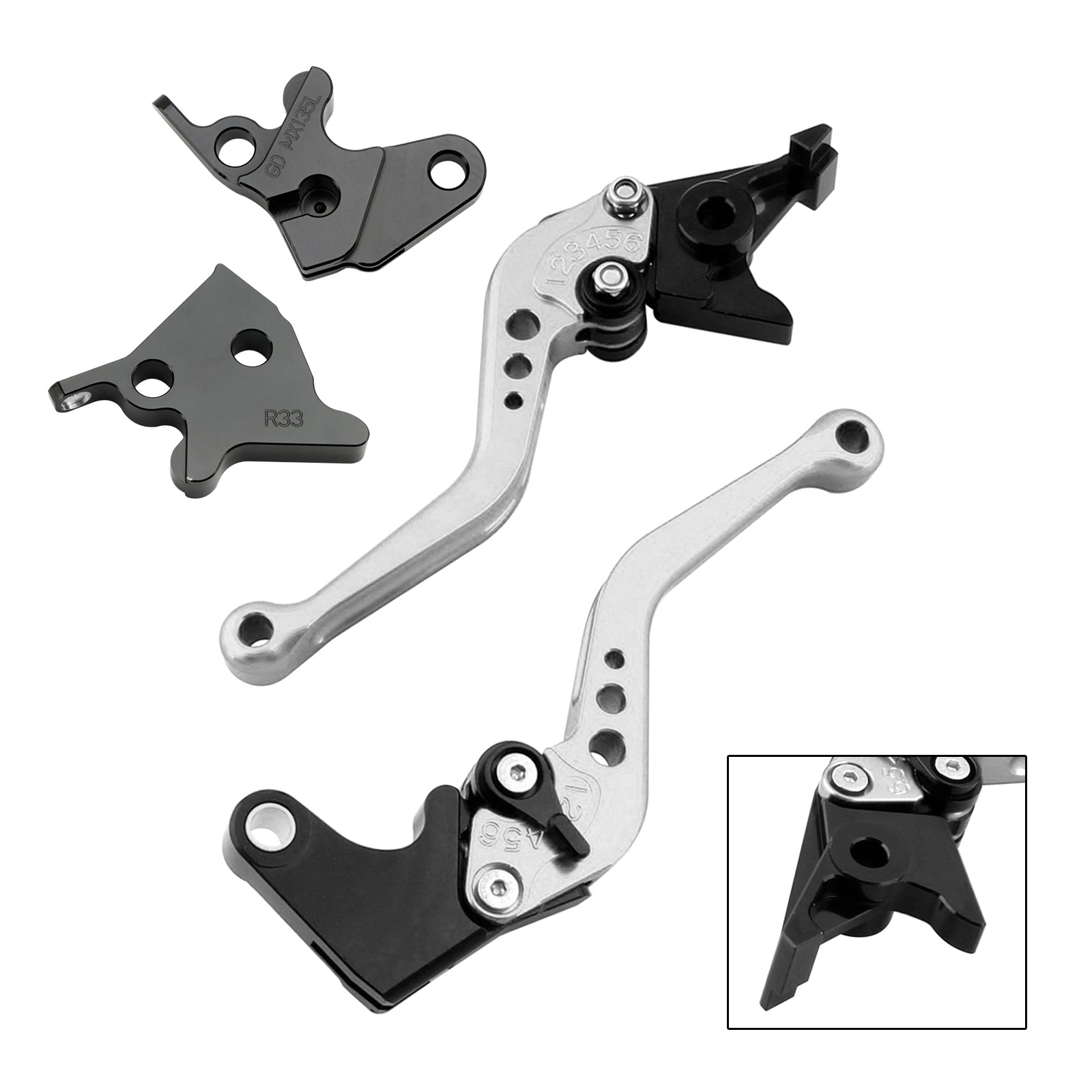 Yamaha YBR125 2005-2014 Nouveau levier de frein à embrayage court