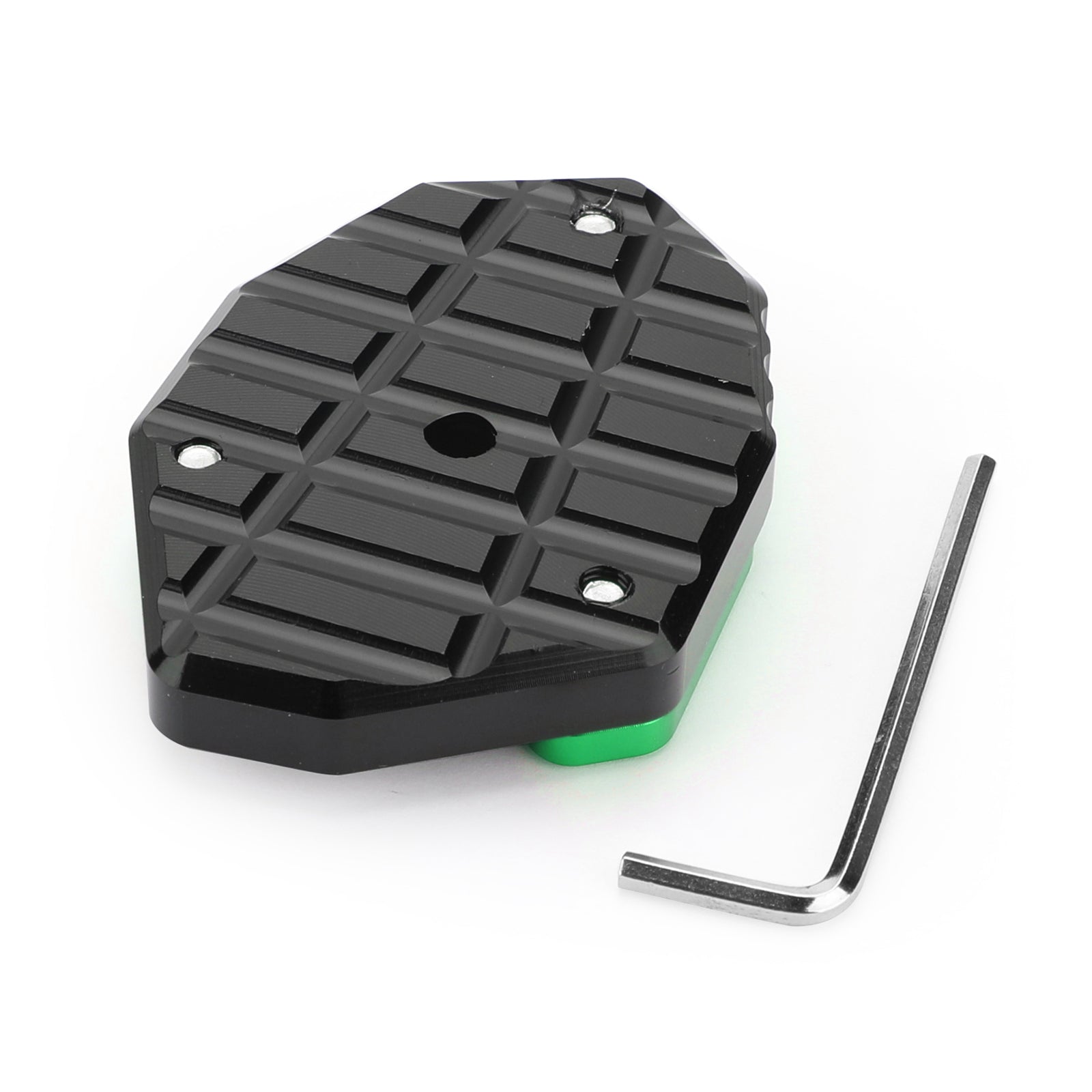 17-19 KAWASAKI Z900 Z1000SX Kickstand Side Stand Plate Extension Pad Green