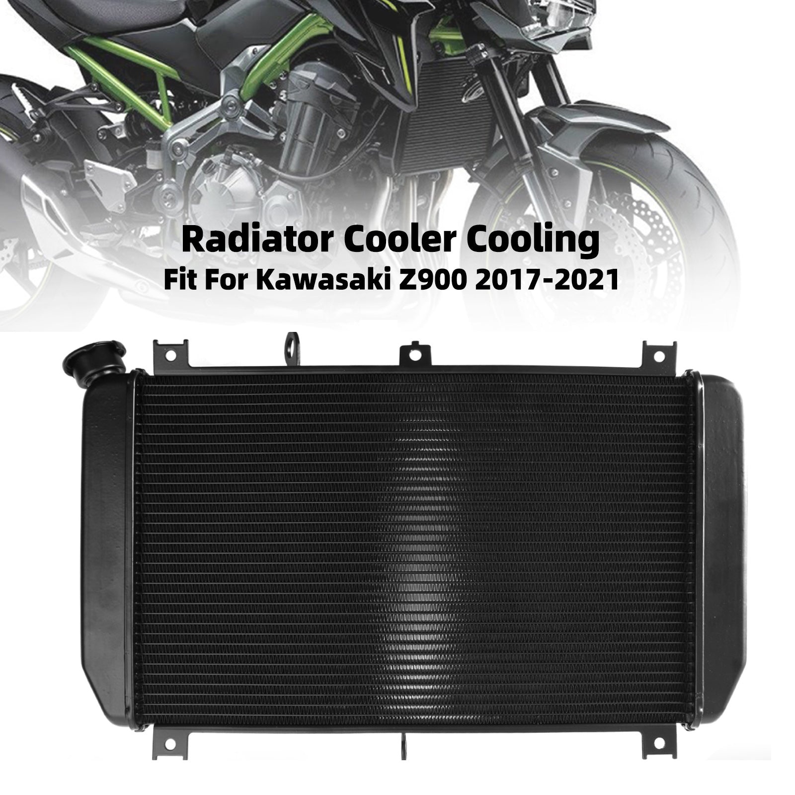 17-23 Kawasaki Z900 Aluminum Radiator Cooler Cooling