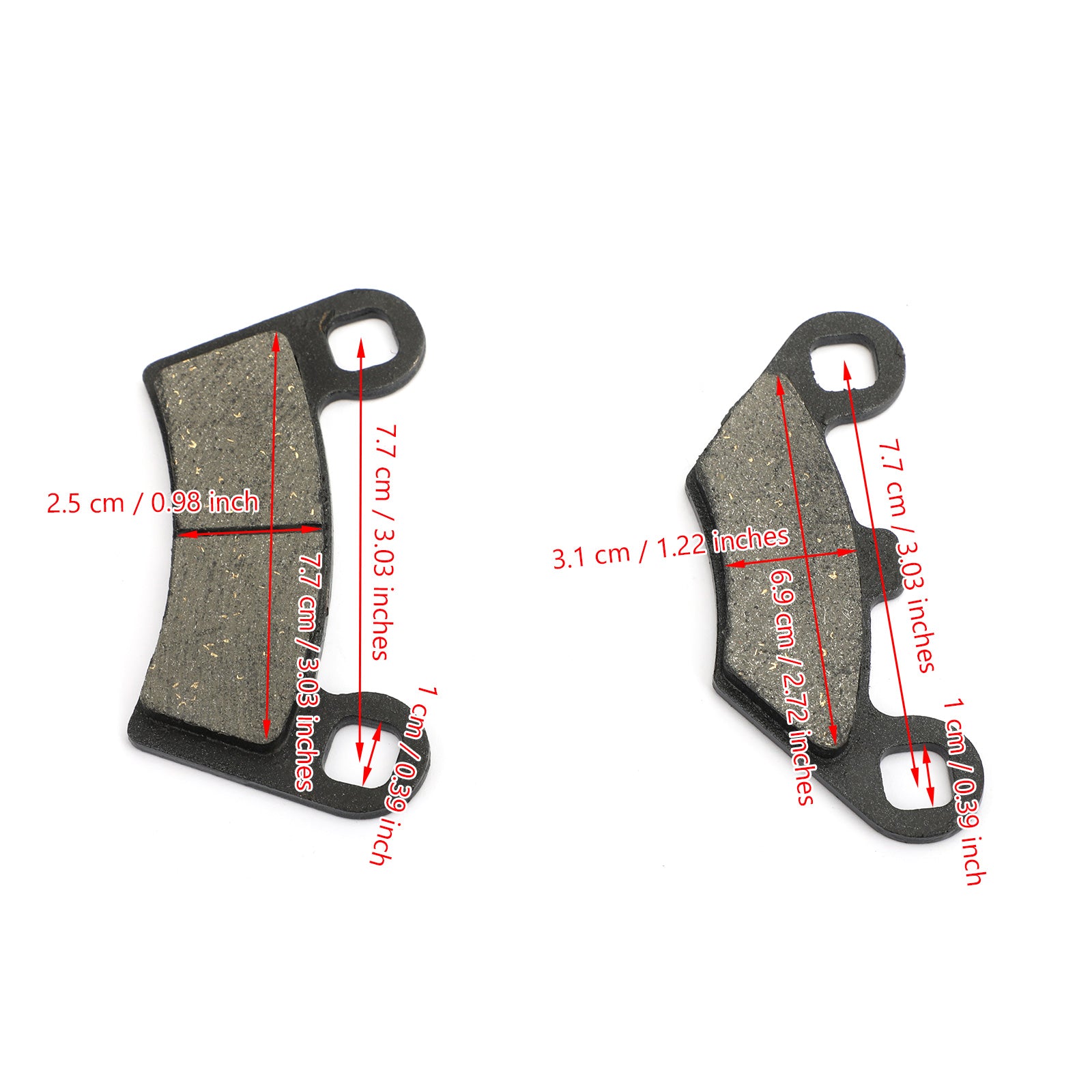 Polaris Razor RZR 800/RZR 800 S/RZR 800 EPS/RZR 570 Bremseklodser foran & bag