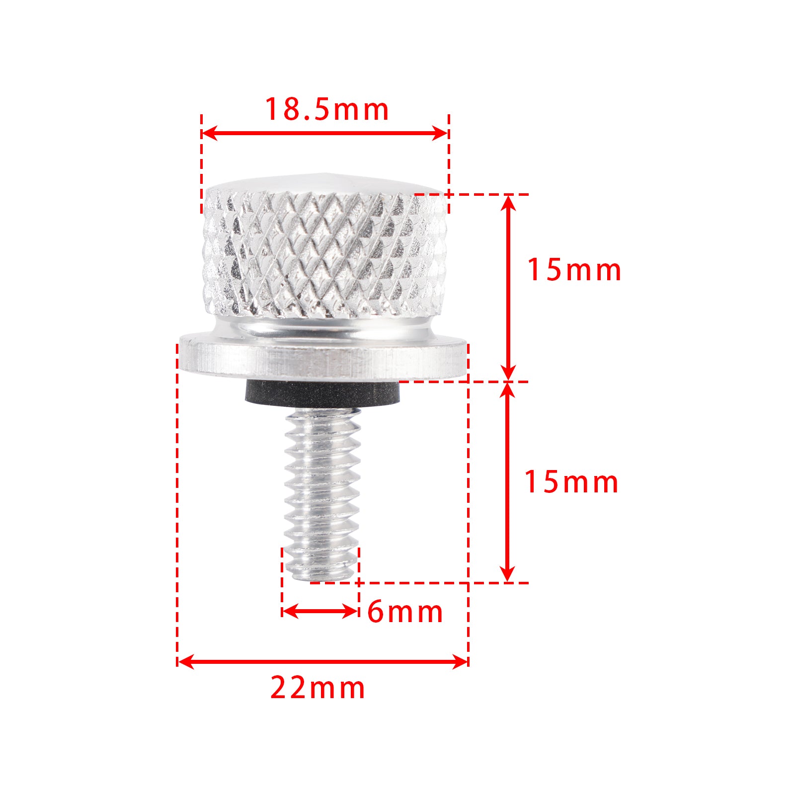 Touring Softail Dyna 1/4"-20 Silver Fender Seat Bolt Screw Quick Release