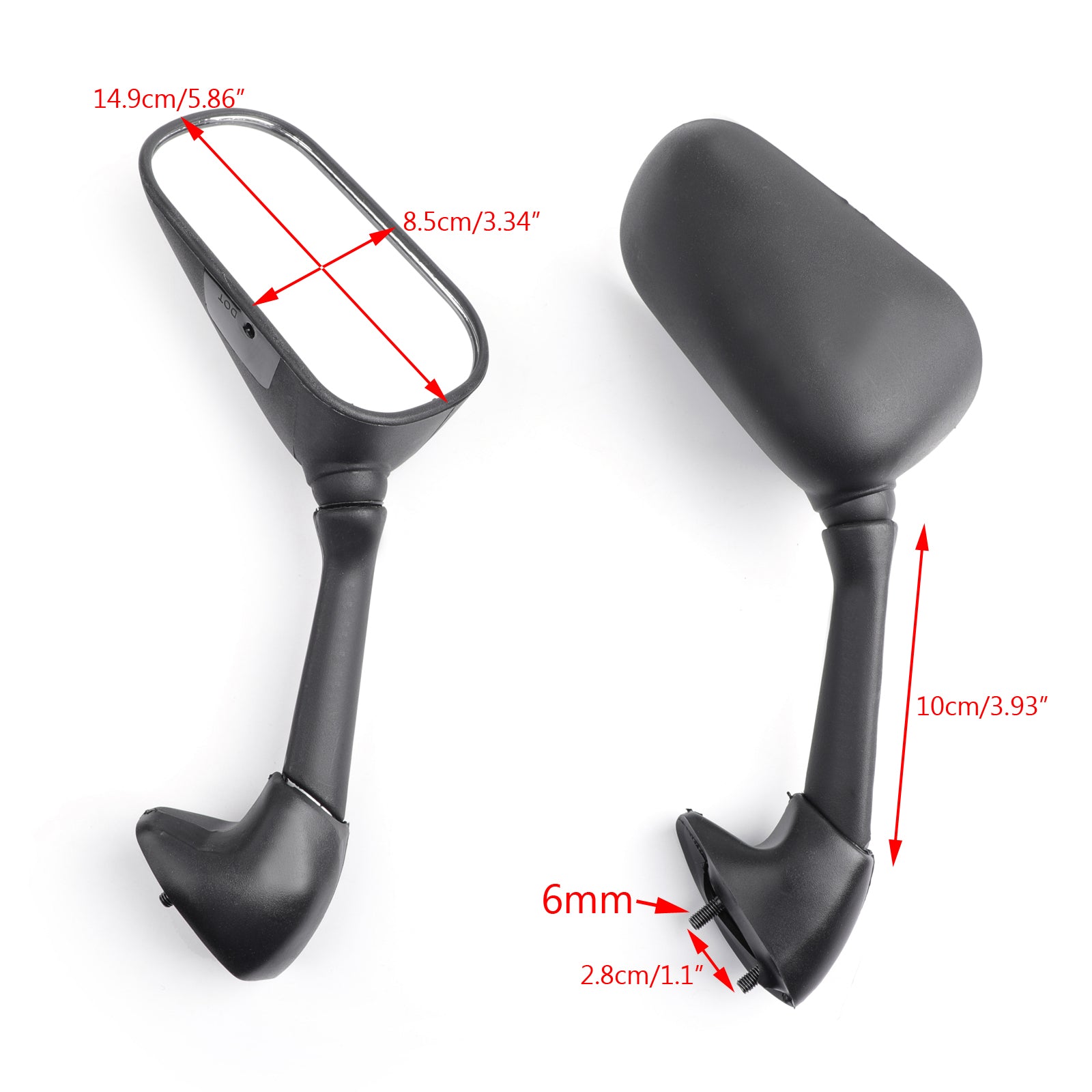 YAMAHA YZF 600 R6 03-05 06-08 YZF R6S MIRDRORS