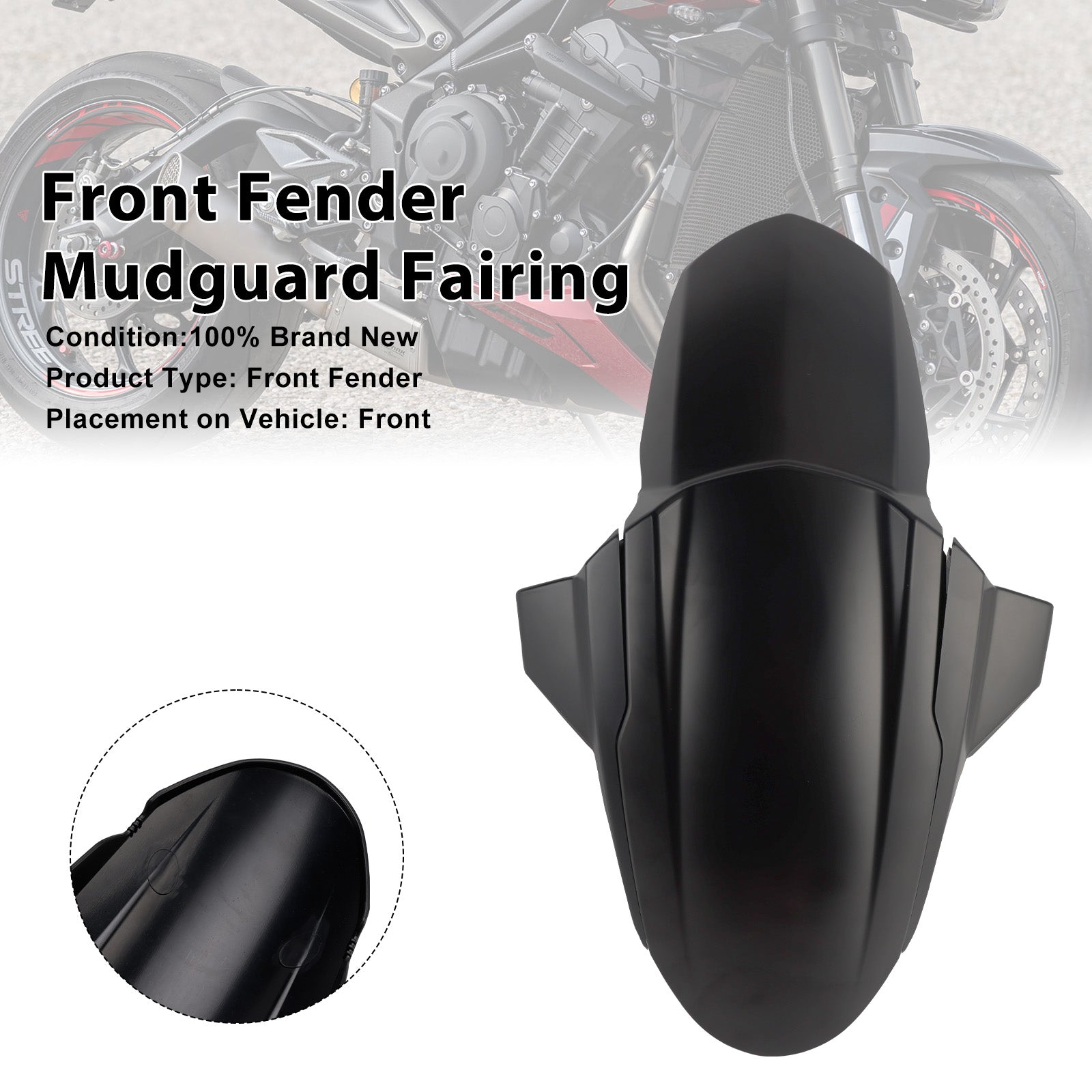 Street Triple 765 R RS 2020-2025 Front Fender Mudguard Fairing